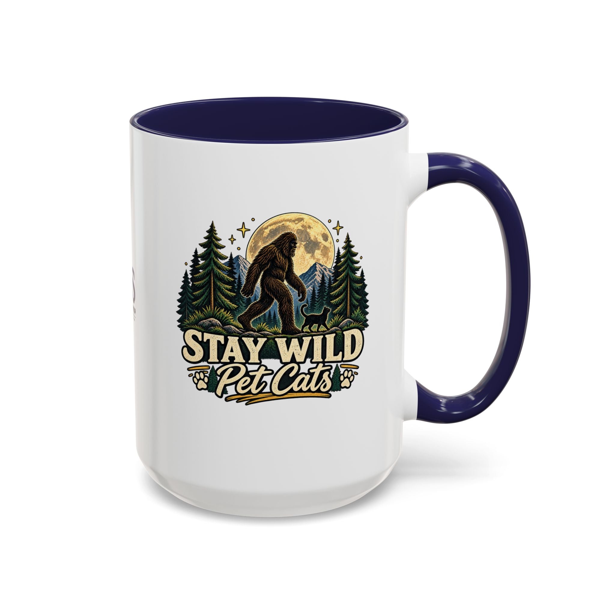 Stay Wild Pet Cats Sasquatch Accent Mug