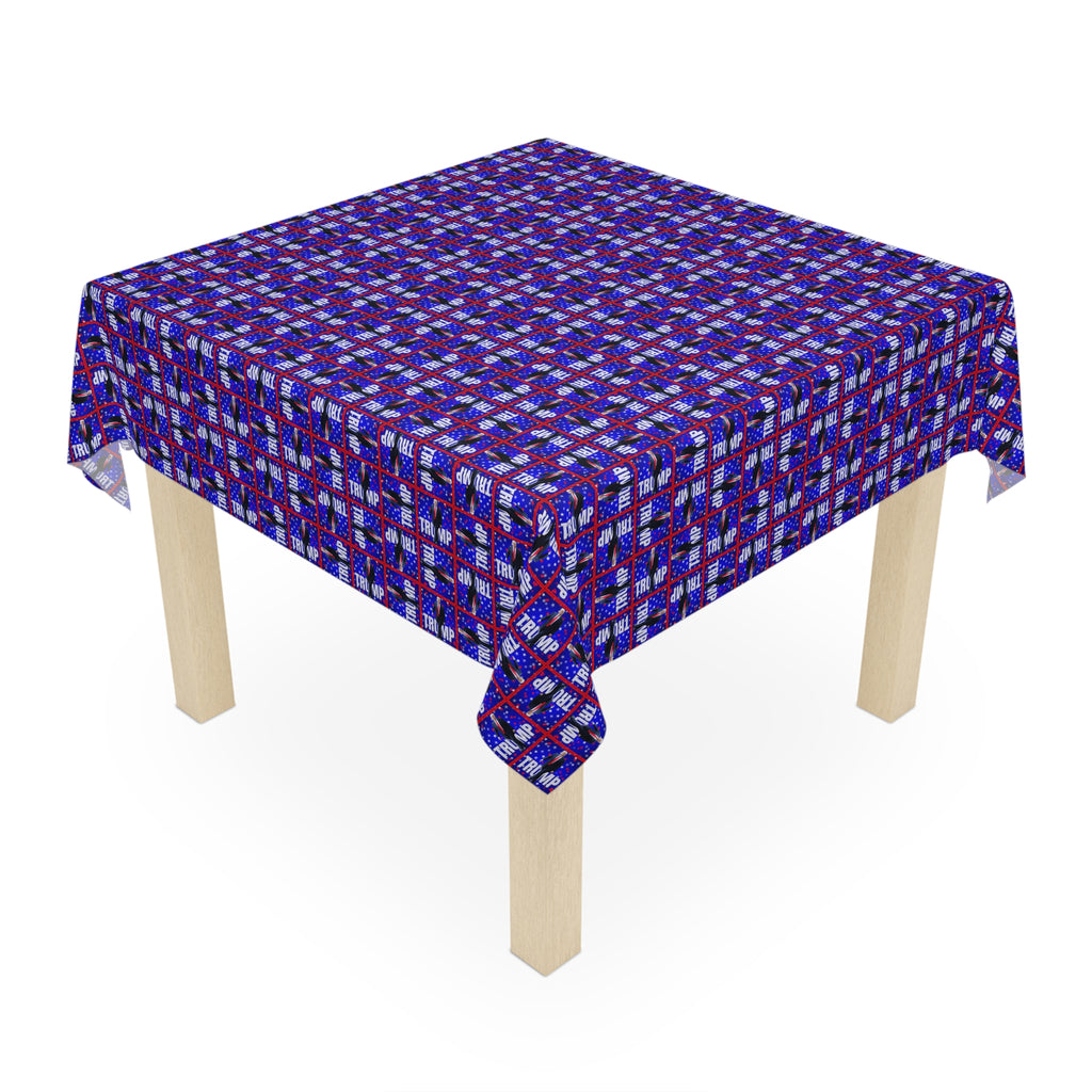 Festive Trump Themed Holiday Tablecloth