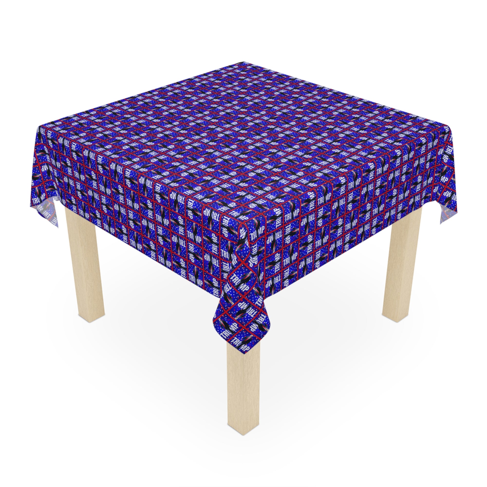 Festive Trump Themed Holiday Tablecloth