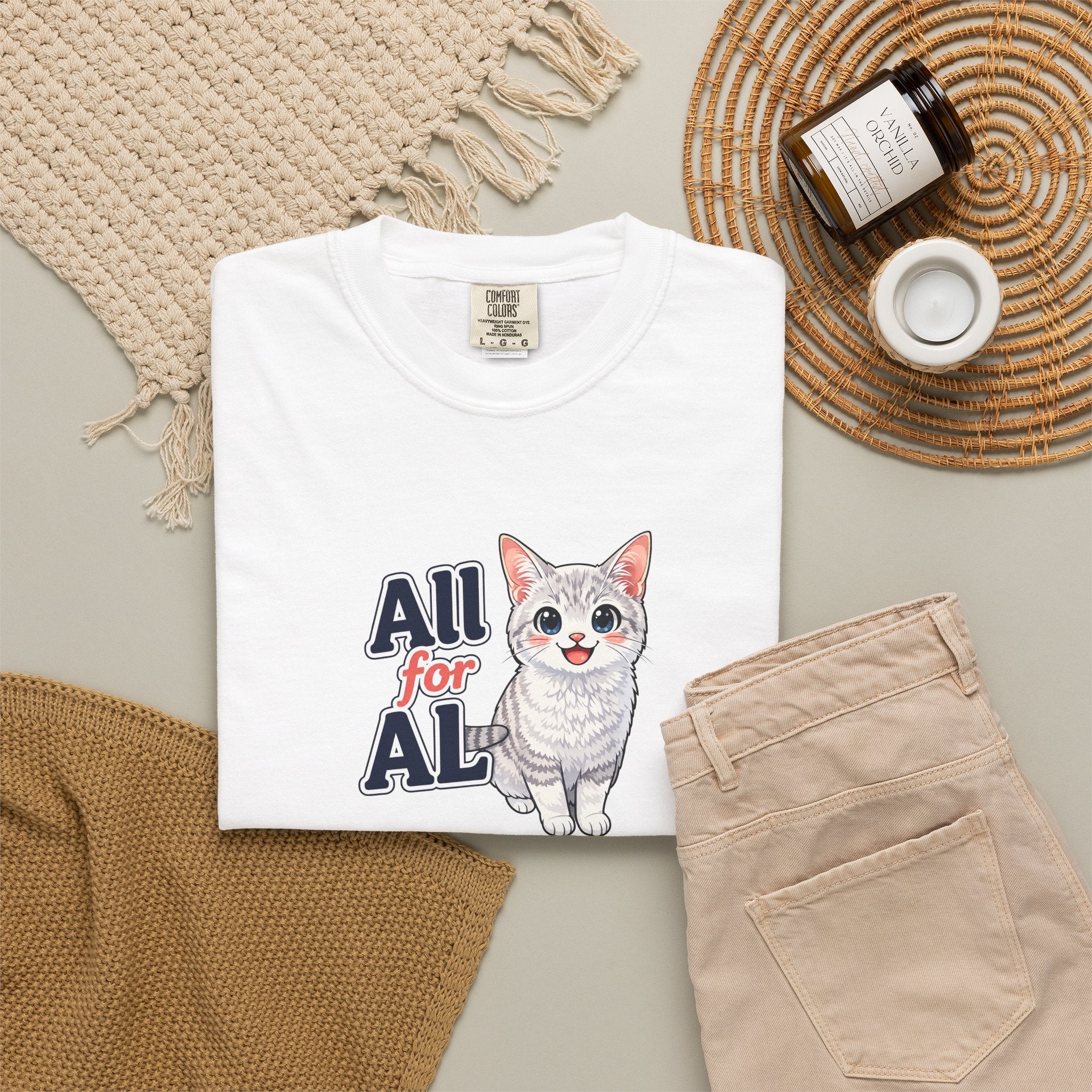 All for AL Cat Graphic T-Shirt