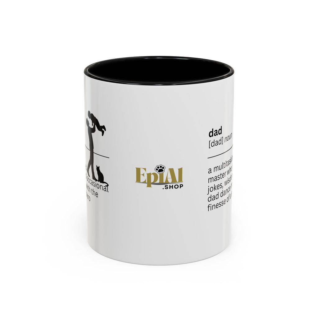 Dad Multitasking Accent Coffee Mug - Perfect Gift for Dads