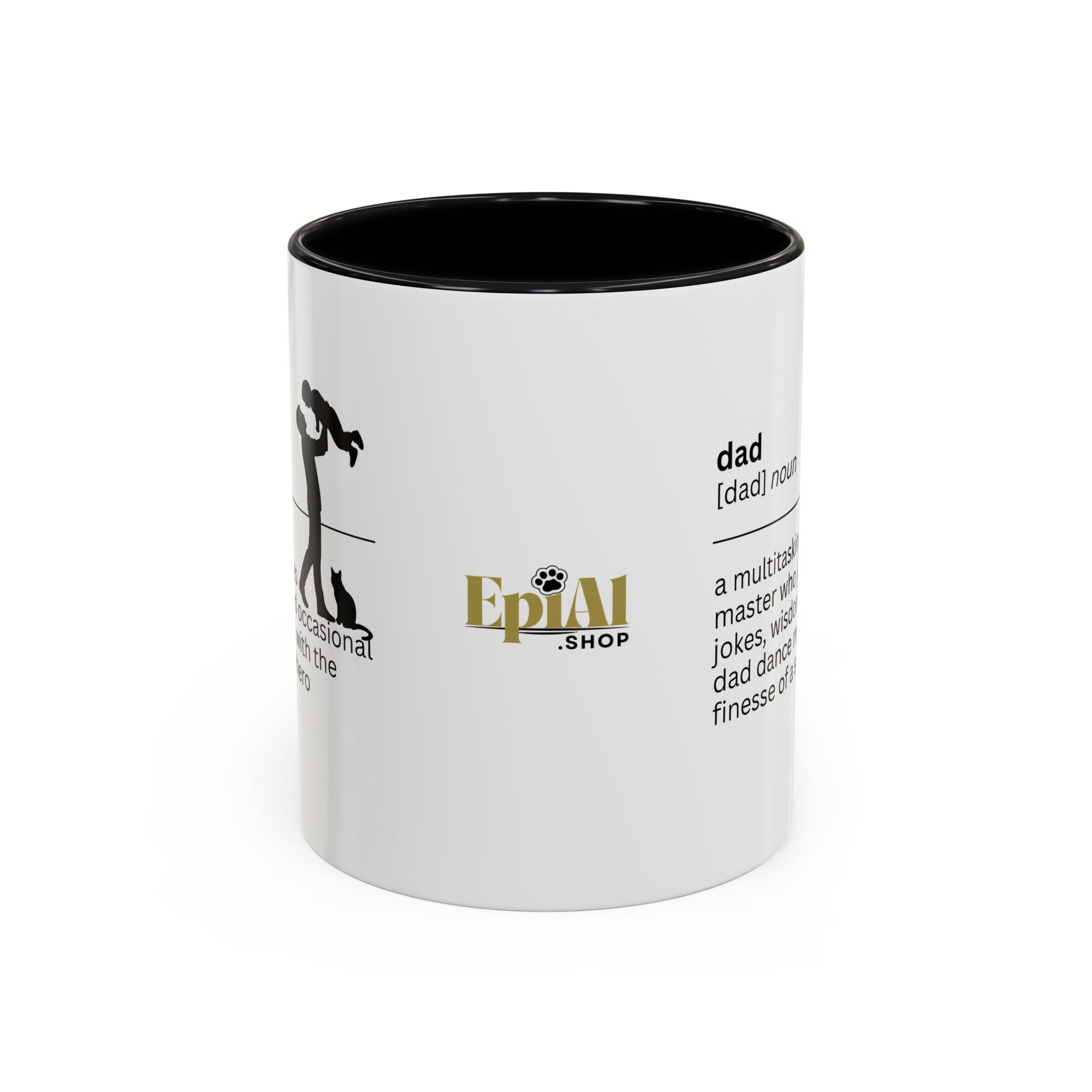 Dad Multitasking Accent Coffee Mug - Perfect Gift for Dads
