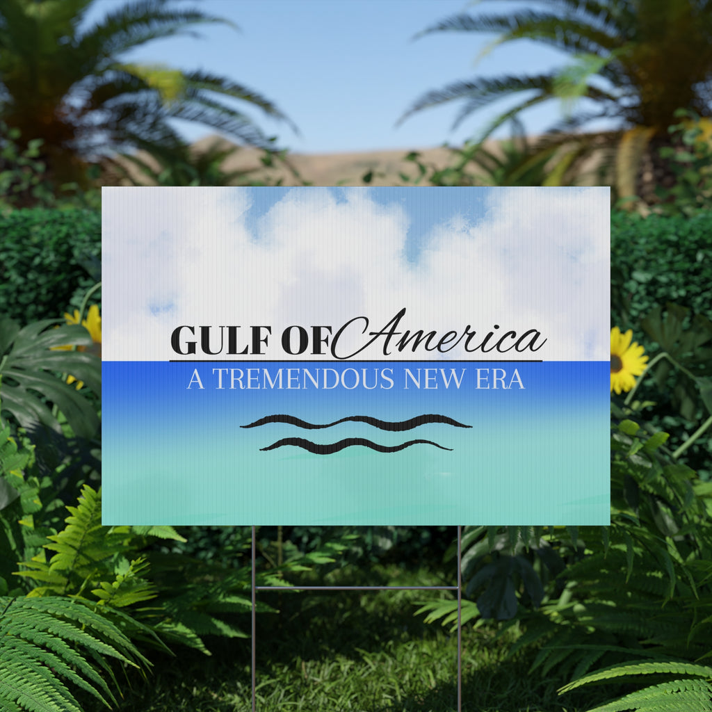 American Gulf Plastic Yard Sign