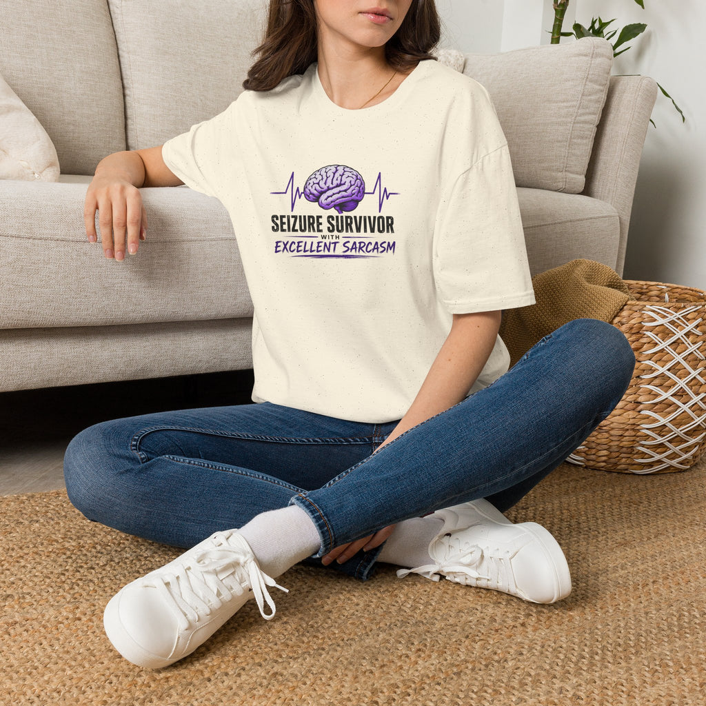 Seizure Survivor With Excellent Sarcasm Epilepsy T-Shirt