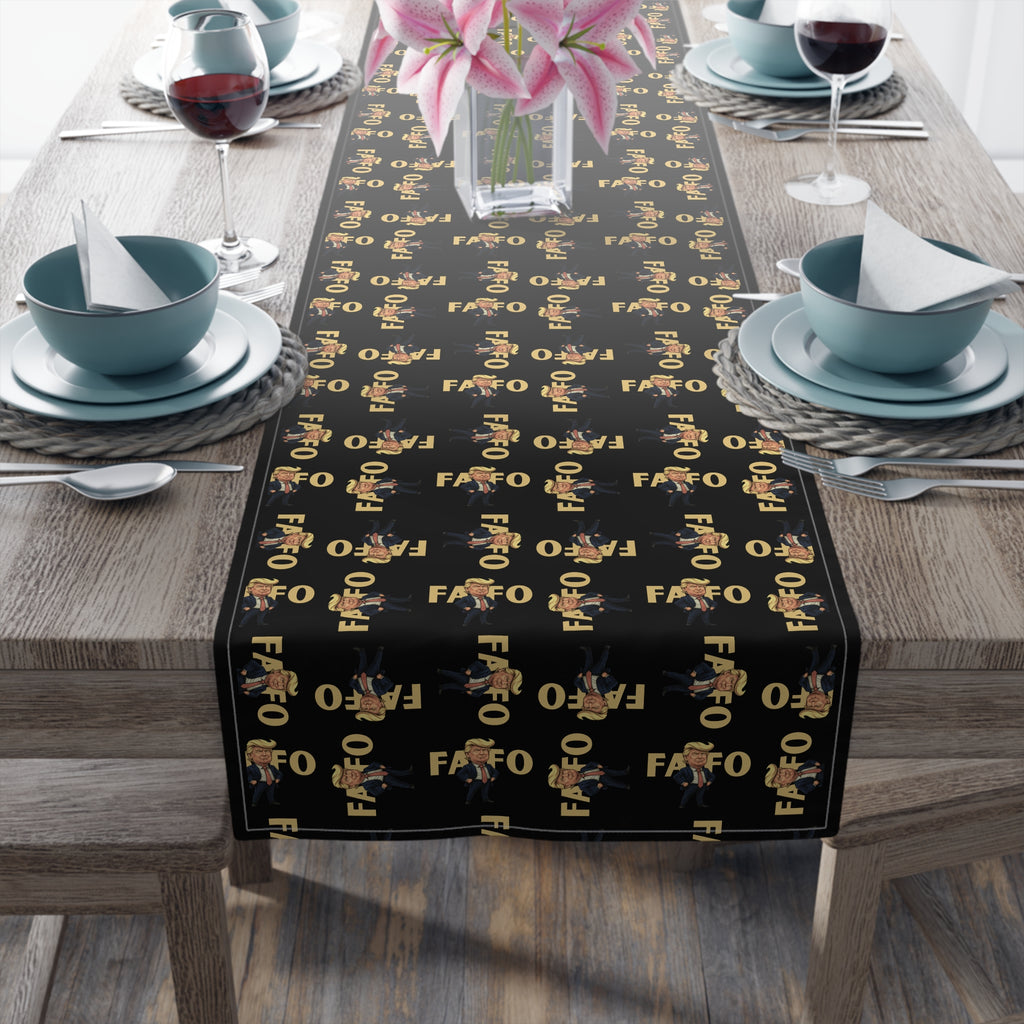 Brazen Political Parody Stylish Table Runner