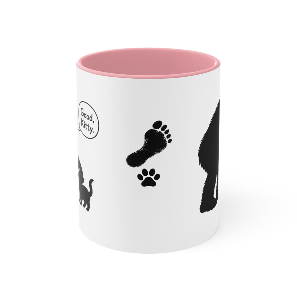 Sasquatch & Cat “Good, Kitty” Accent Mug