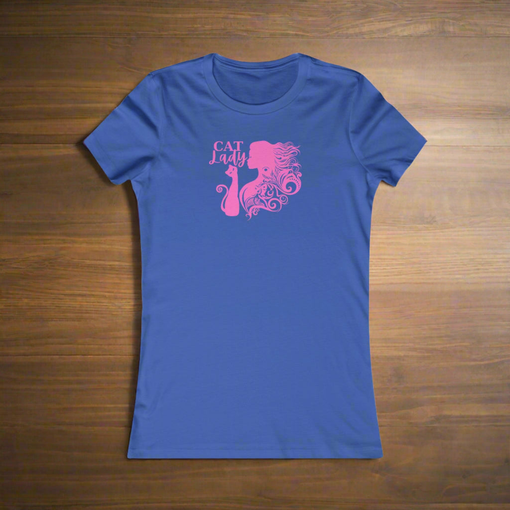 Curly Cat Lady Women's Favorite Tee - EpiAl's Shop