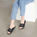 Signal Interference Slide Sandals – Purple Epilepsy Awareness Comfort Slides