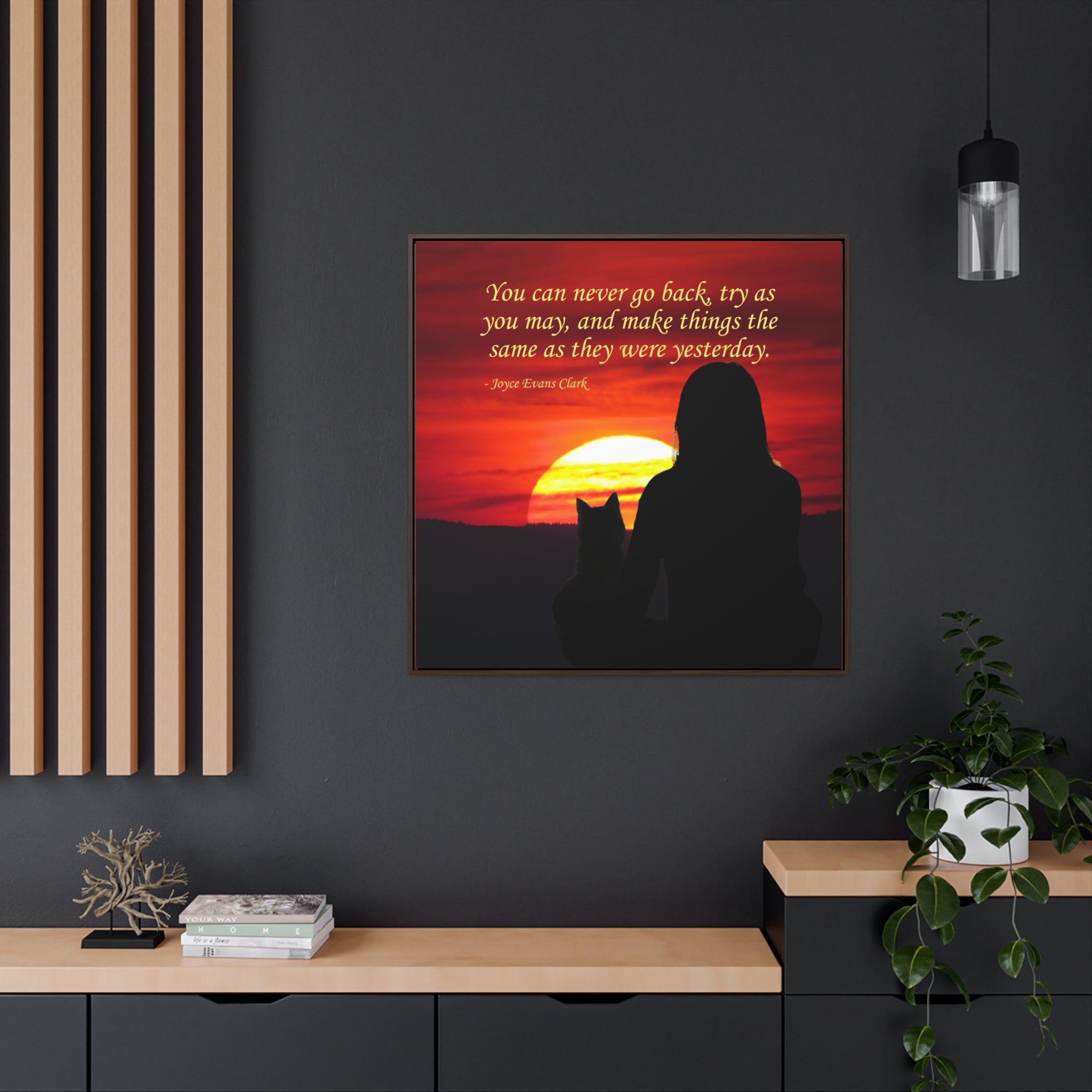 Try As You May Gallery Canvas Wraps, Square Frame