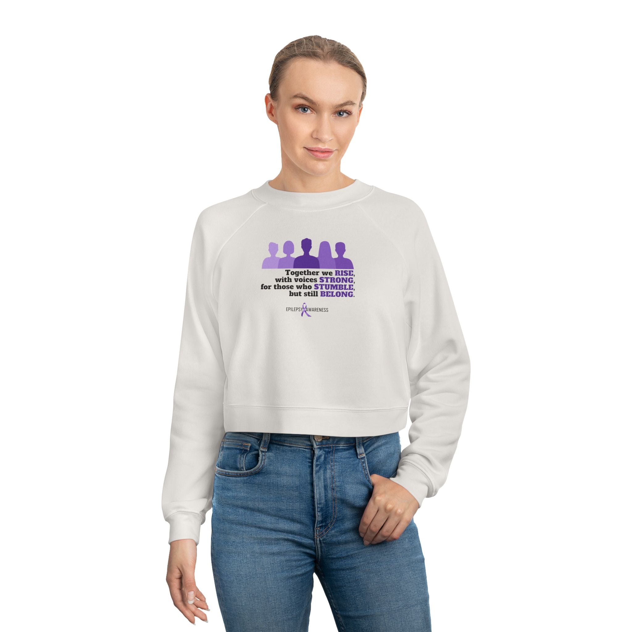 Together We Stand Women's Cropped Fleece Pullover - EpiAl's Shop