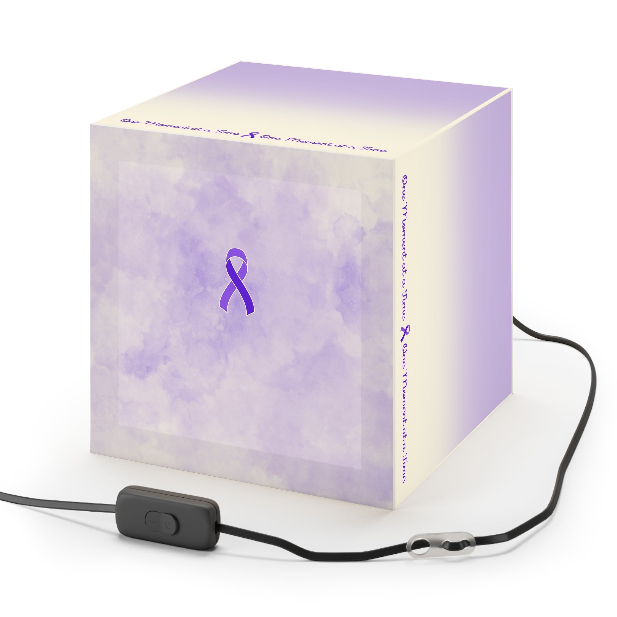 One Moment at a Time Light Cube Lamp