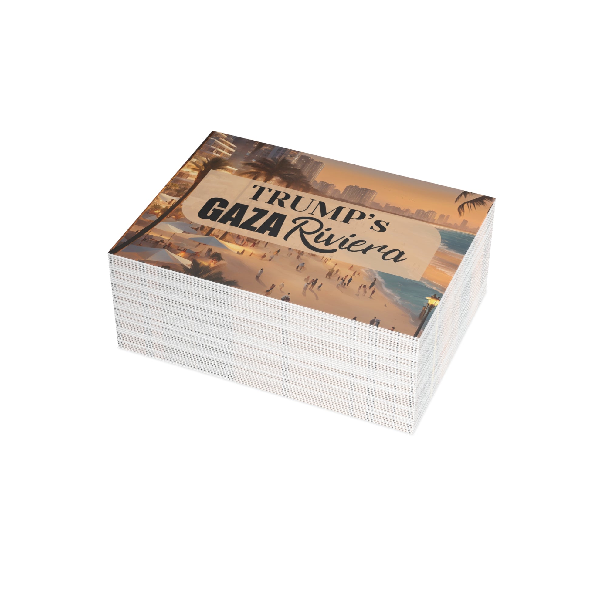 Trump’s Gaza Riviera Postcard Bundles with Envelopes