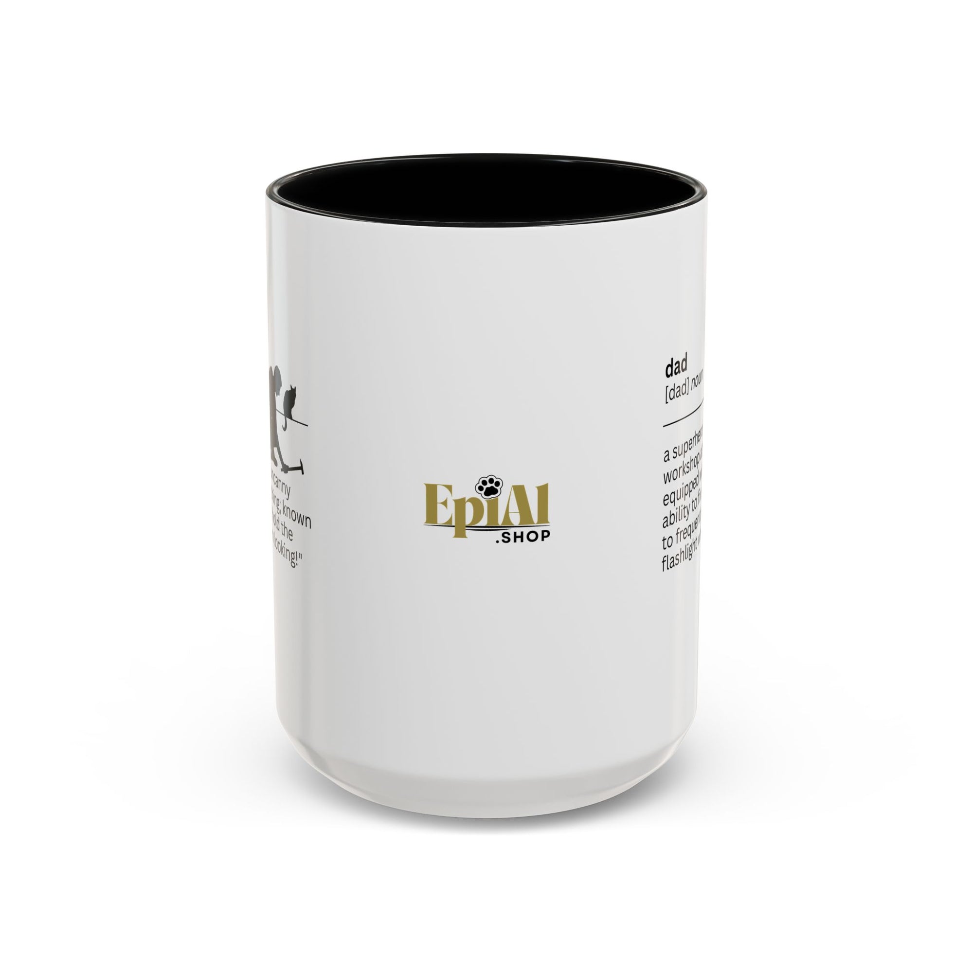 Dad Flashlight Accent Coffee Mug - Perfect Gift for Dads