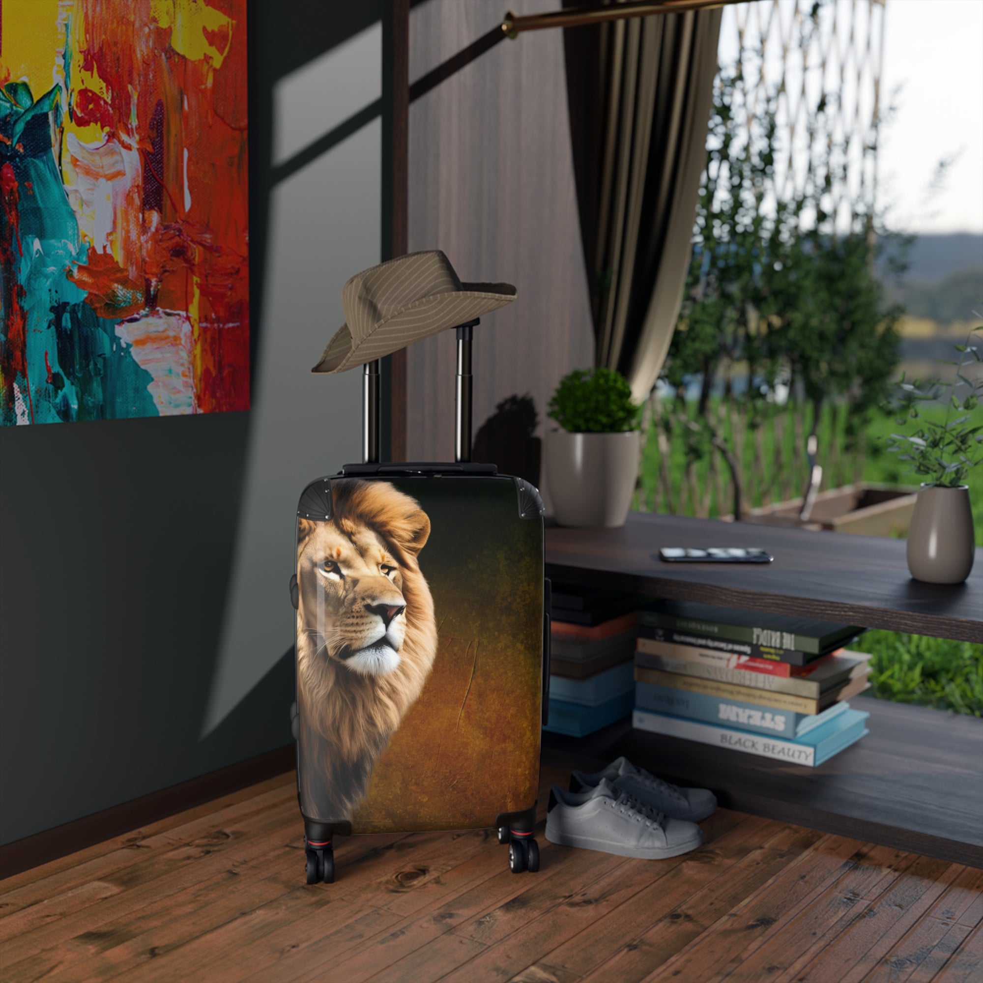 Travel Roaring Lion Suitcase - Stylish Luggage for Adventurers