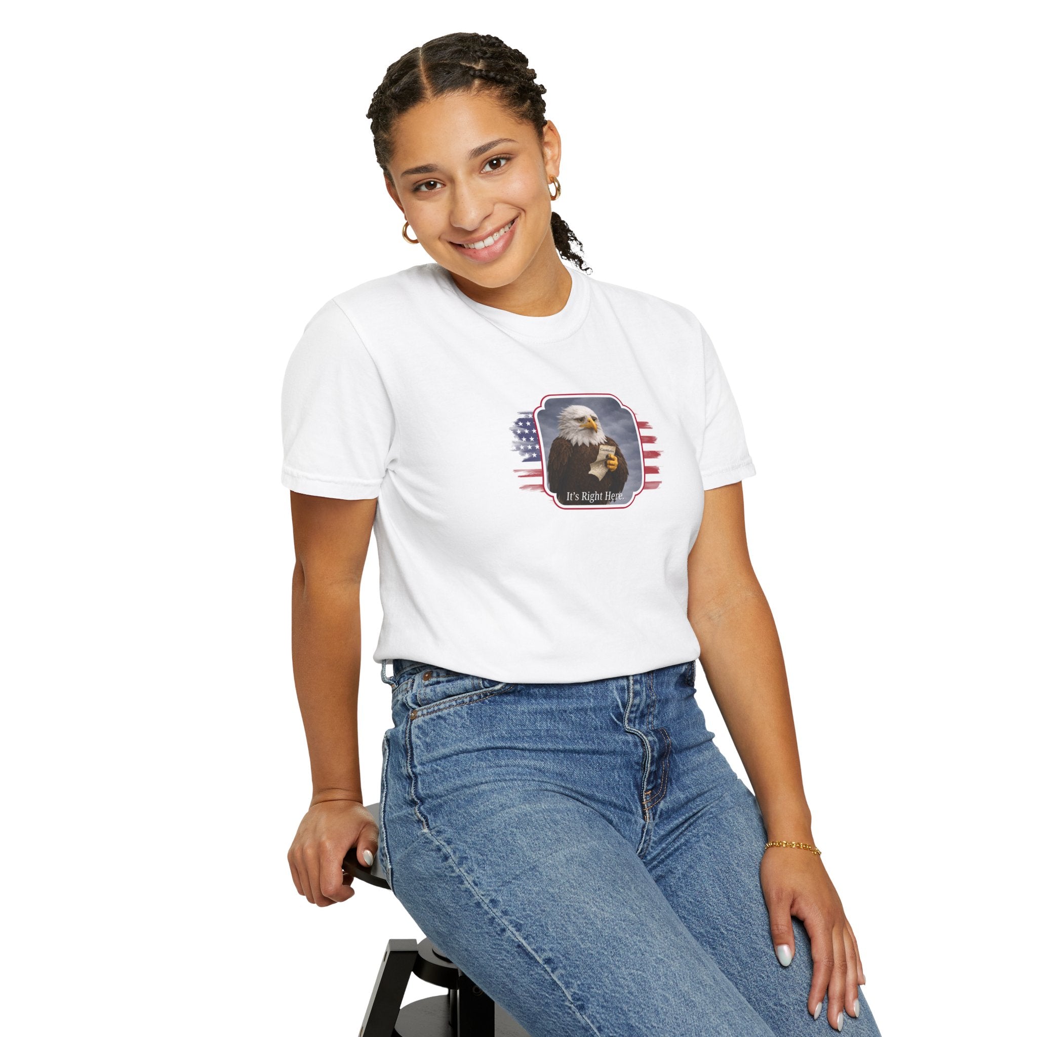 “It’s Right Here” Political Parody T-Shirt