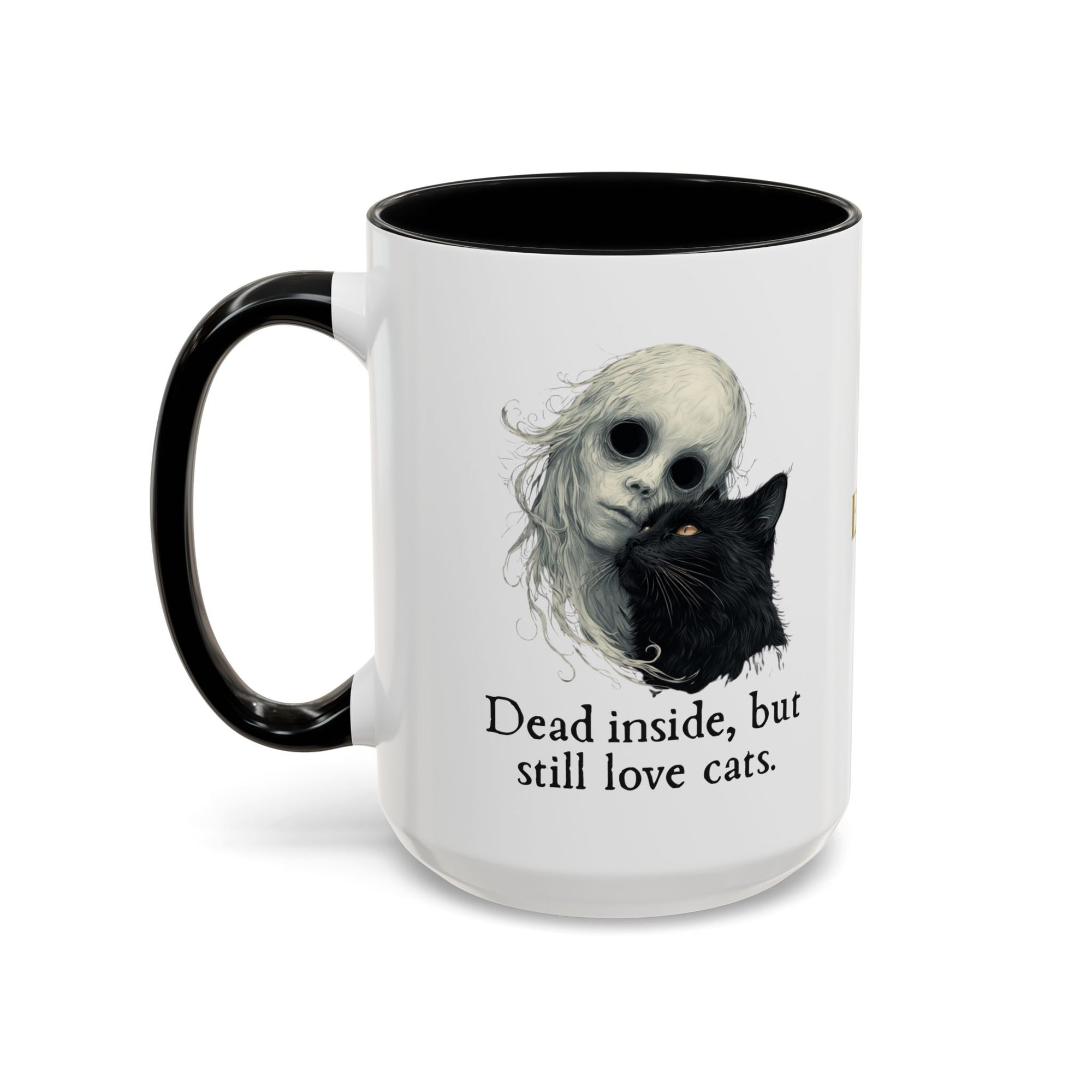 Spooky Dead Inside Cat Lover Coffee Mug
