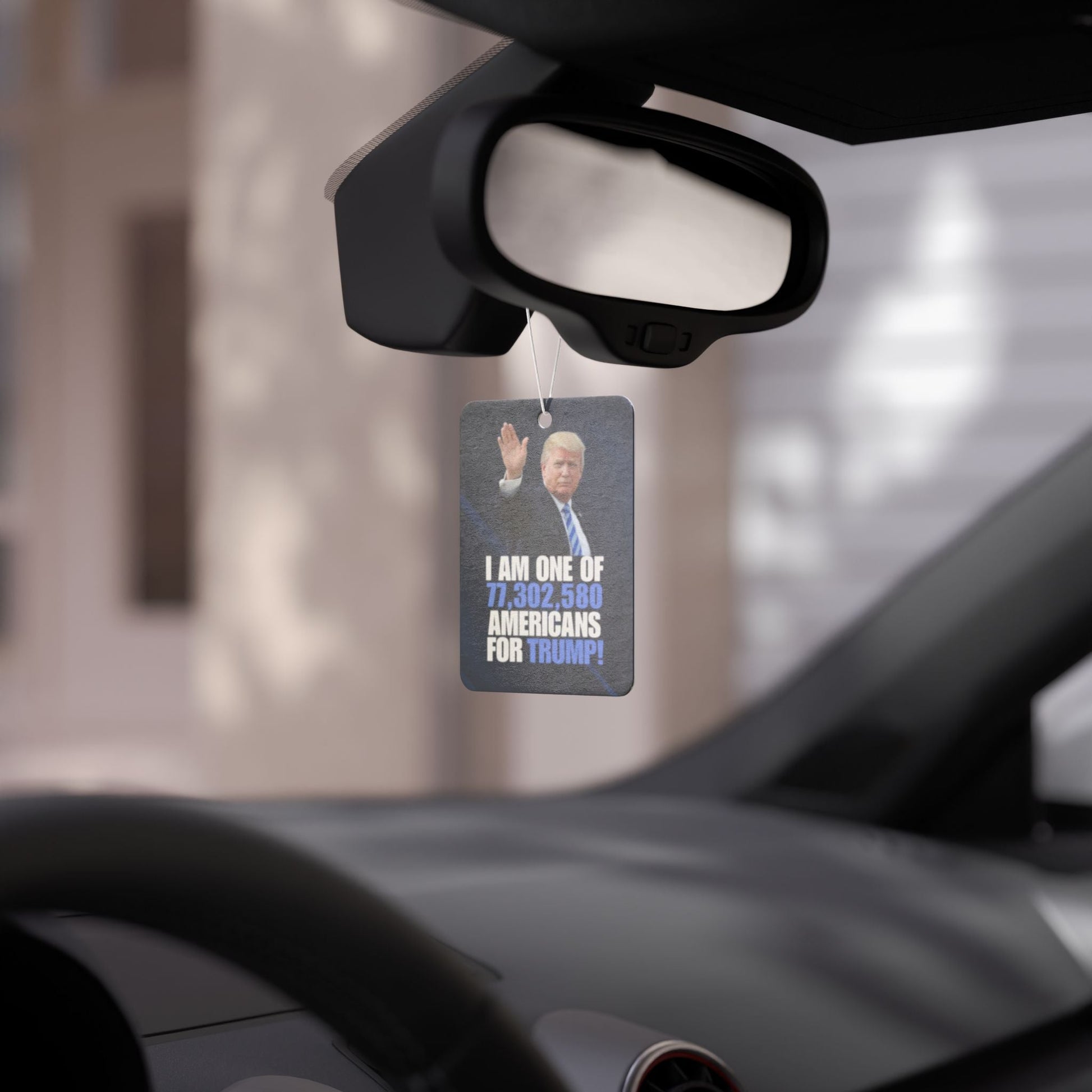 Political Car Air Freshener - Support Trump! Printify