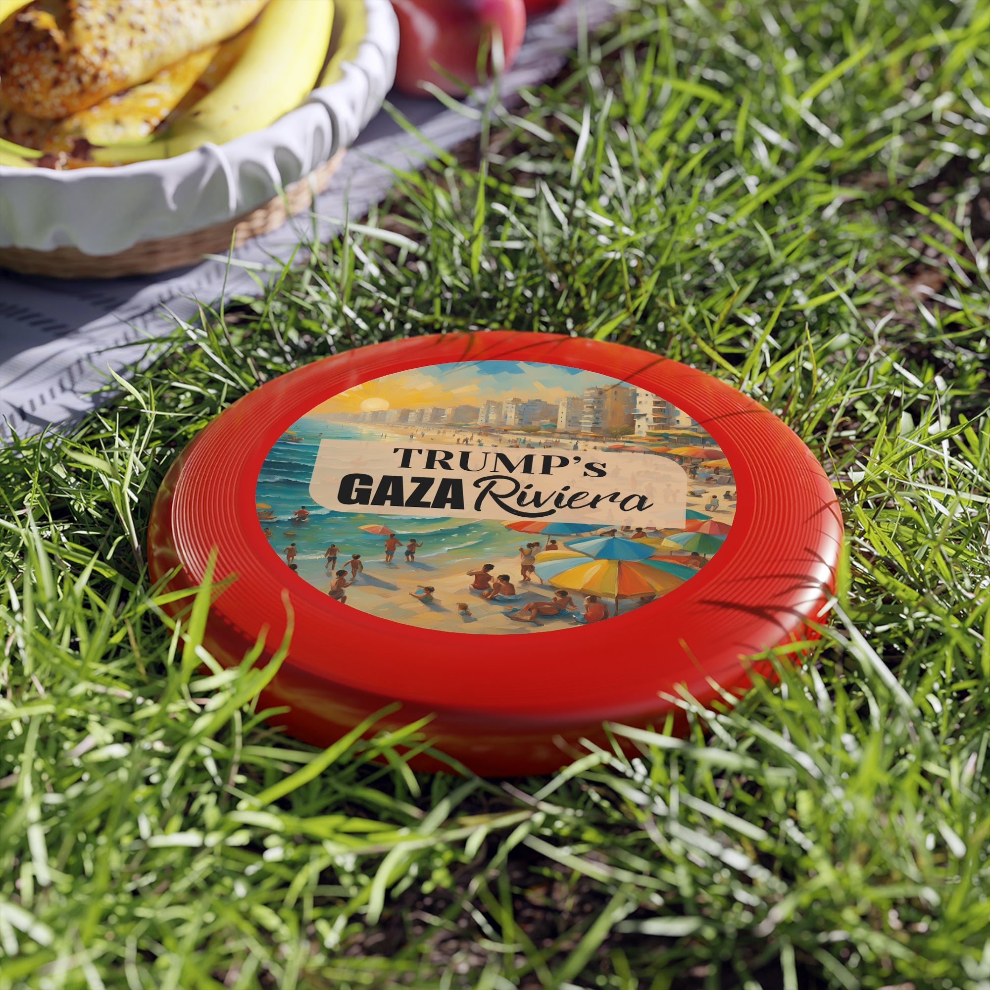Trump's Gaza Riviera Beach Scene Wham-O Frisbee