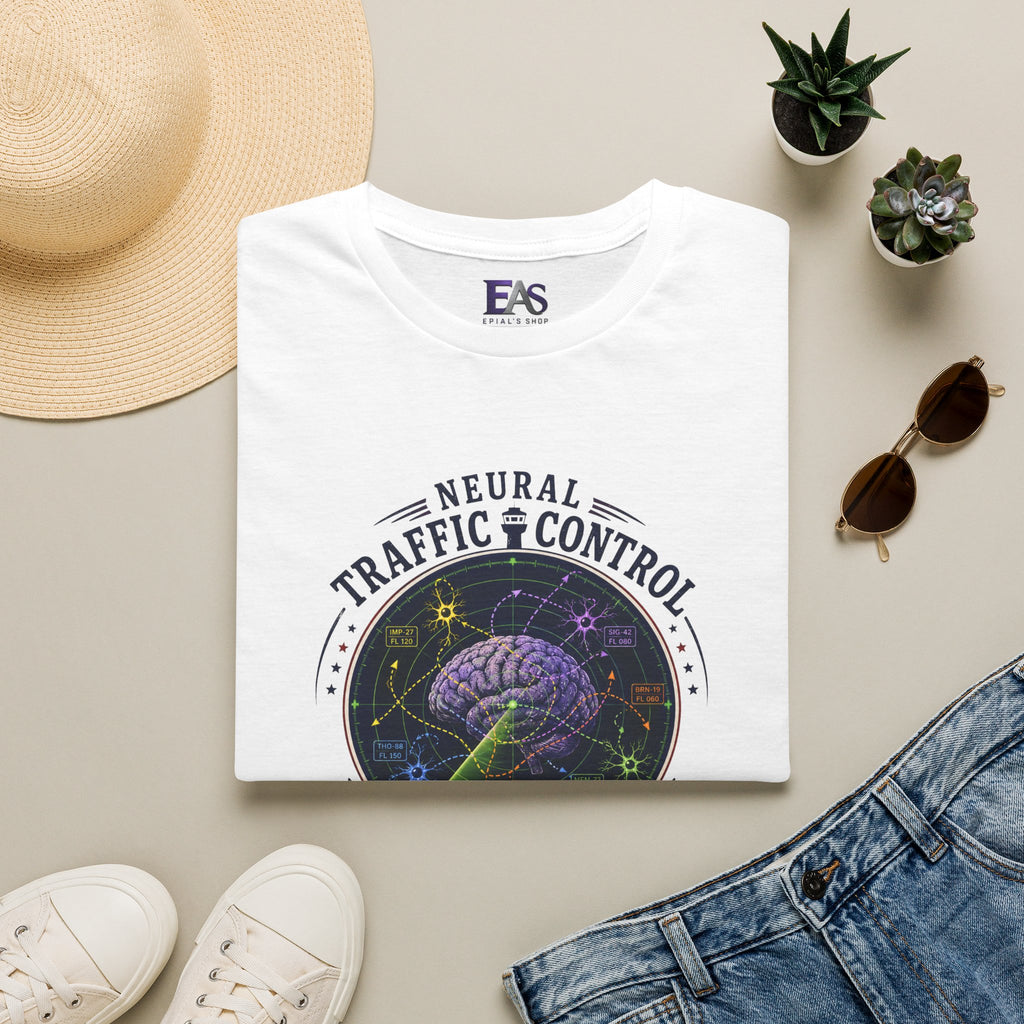Neural Traffic Control T-Shirt | Brain Radar Graphic Tee
