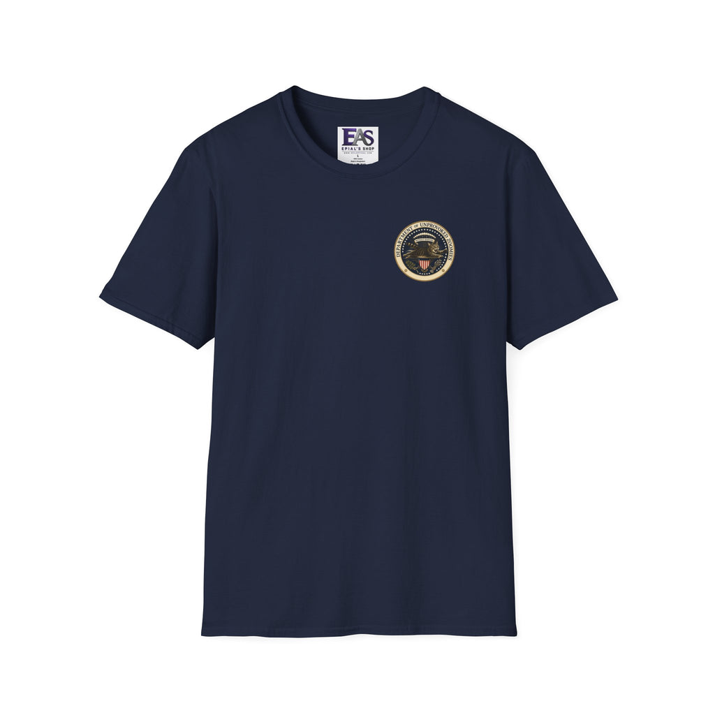 Department of Unprovoked Zoomies Cat T-Shirt | Faux Government Seal Tee