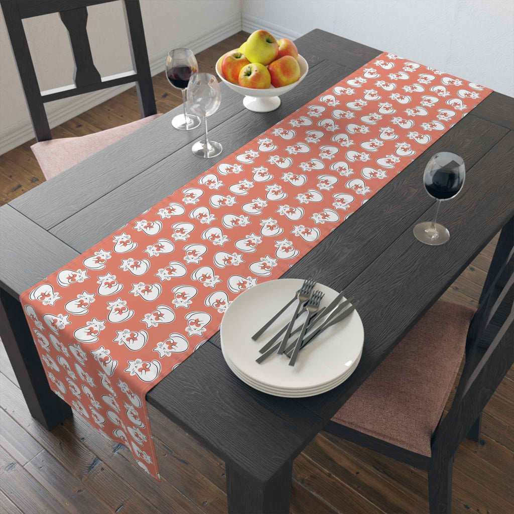Heart Cat Table Runner – Sweet, Bold, and Slightly Extra