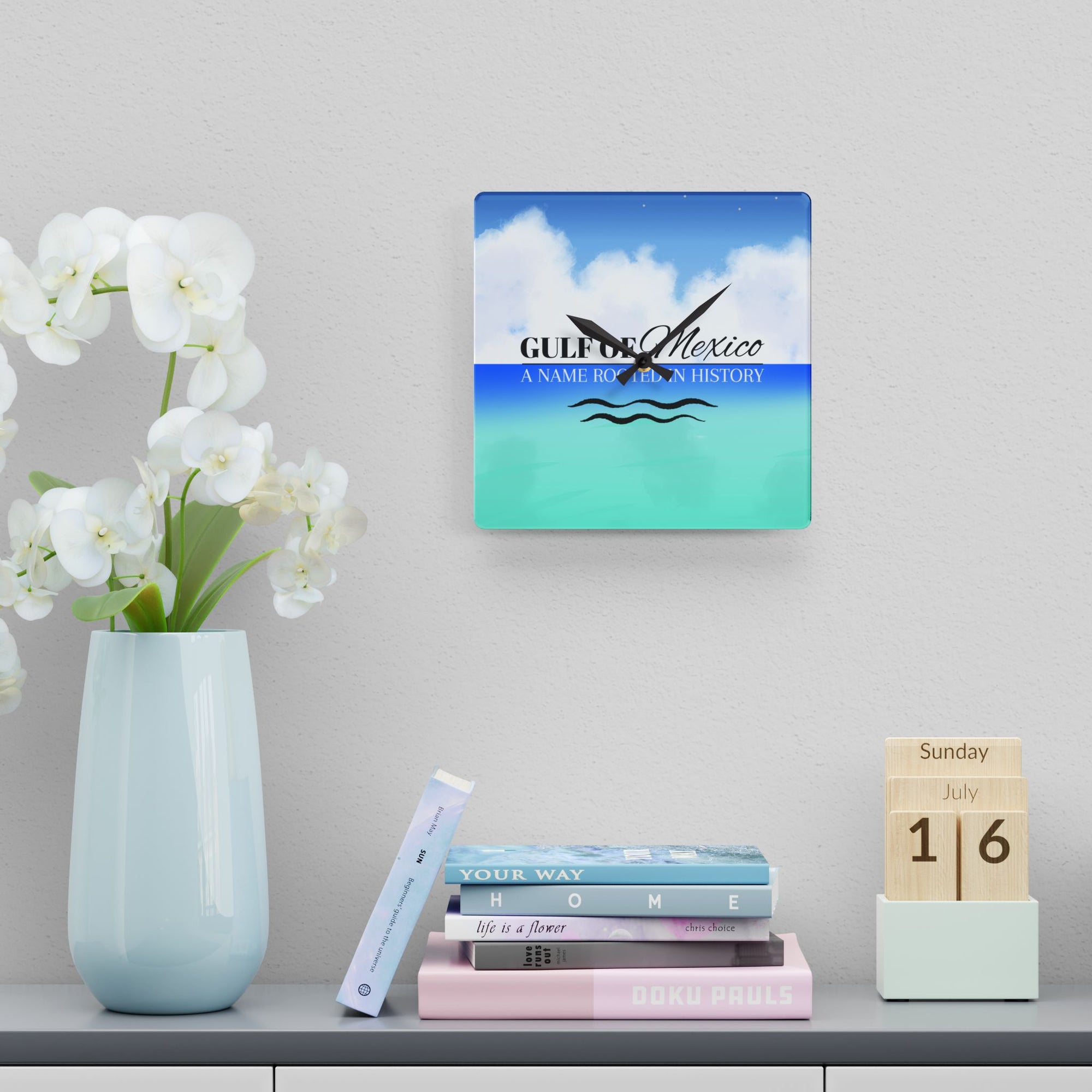 Gulf of Mexico Acrylic Wall Clock