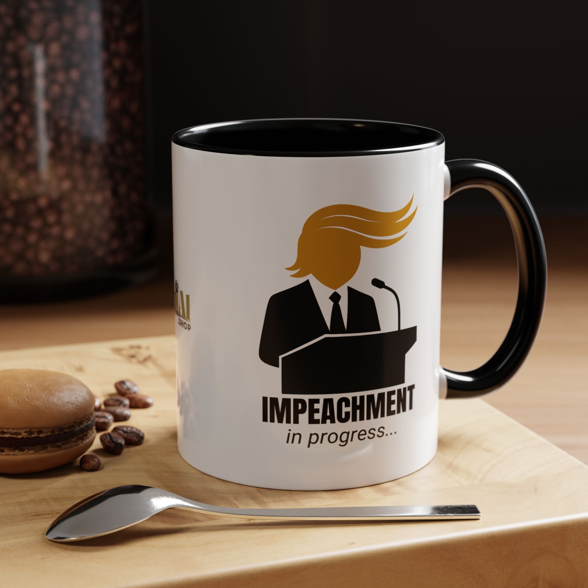 Impeachment in Progress Coffee Mug | Political Satire Mug