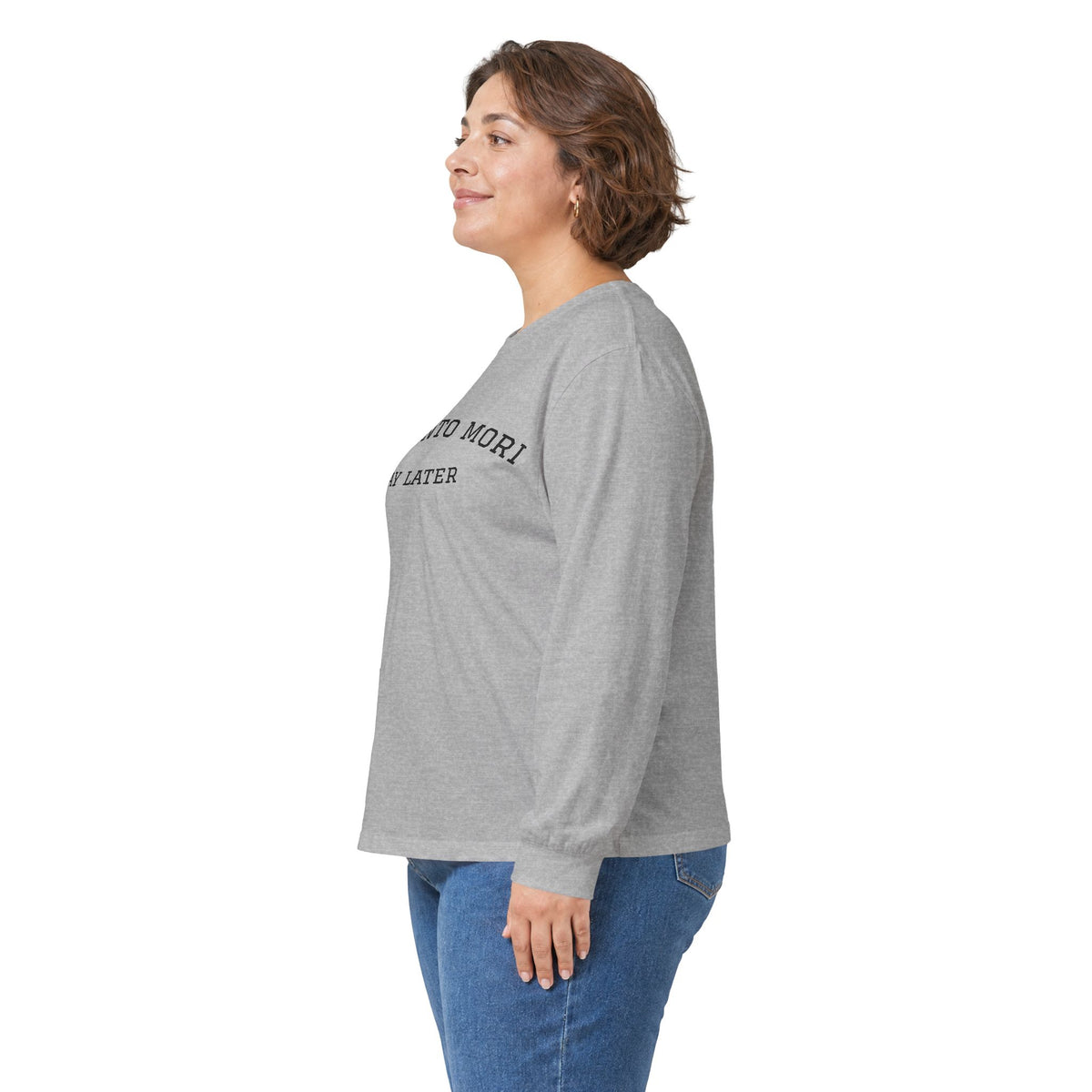 Memento Mori. Pay Later. Long Sleeve T-Shirt | Dark Humor & Existential Dread