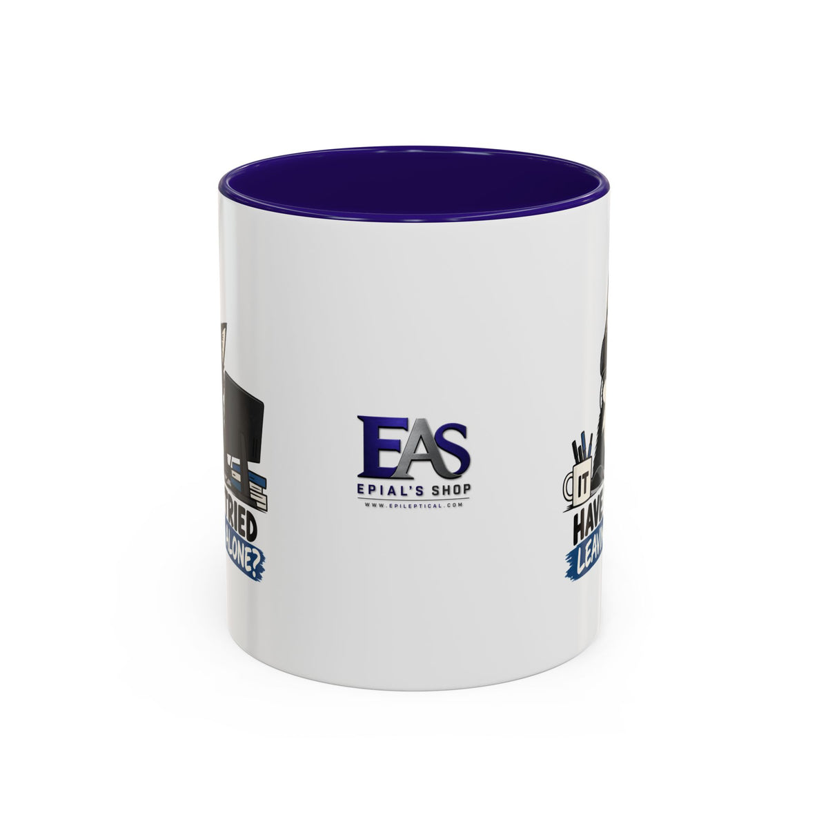 Have You Tried Leaving Me Alone? IT Cat Mug | Funny Office & Tech Support Coffee Mug