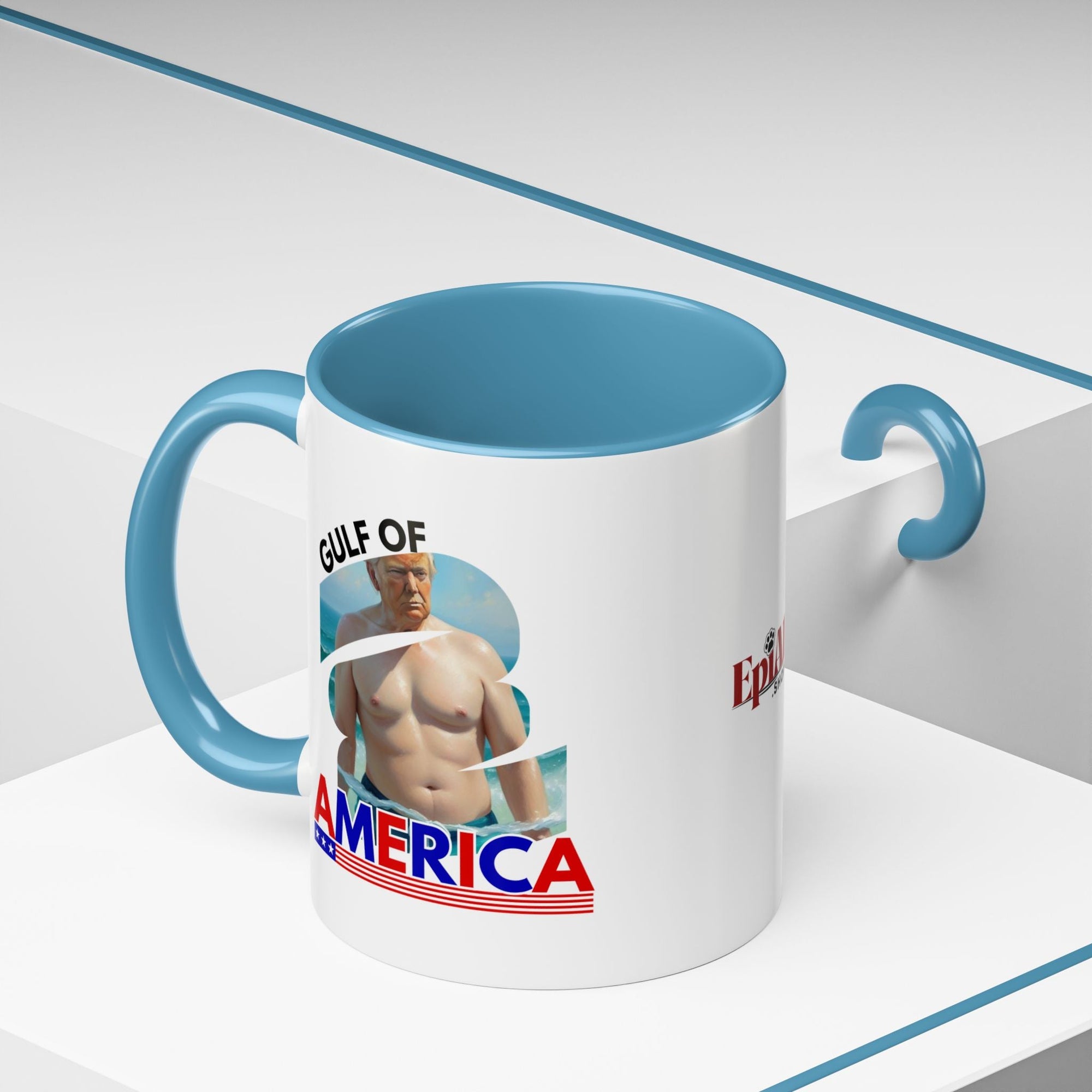 Trump's Gulf of America Accent Coffee Mug Printify
