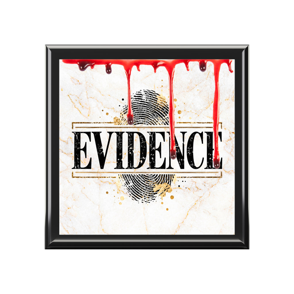 EVIDENCE True Crime Keepsake Box | Crime Lover Storage Box