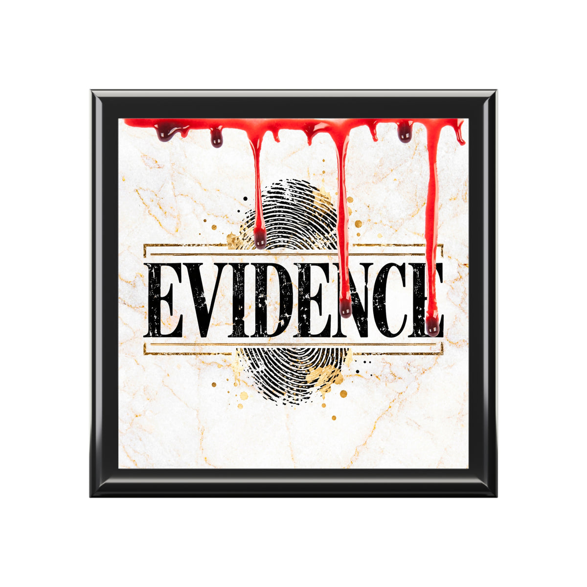 EVIDENCE True Crime Keepsake Box | Crime Lover Storage Box