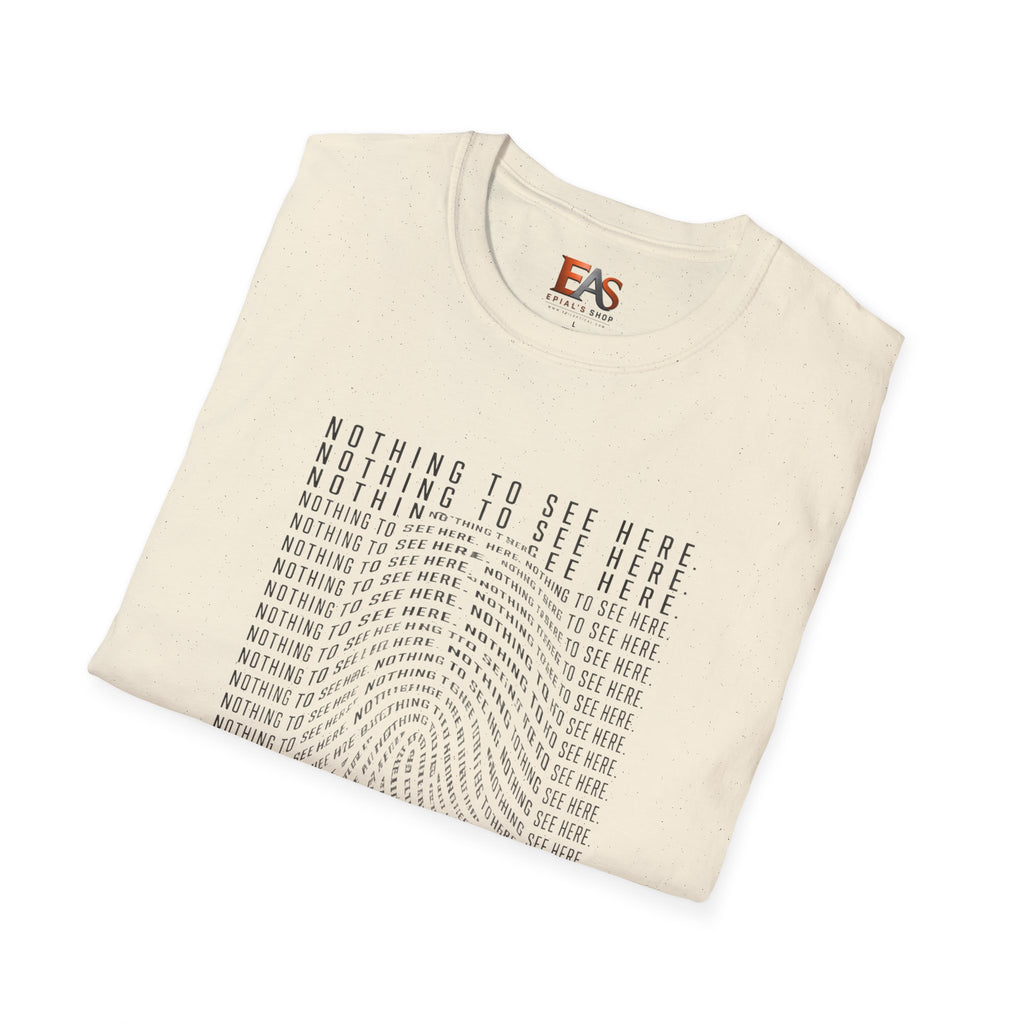 Nothing to See Here T-Shirt | Hidden Fingerprint True Crime & Internet Sleuth Tee