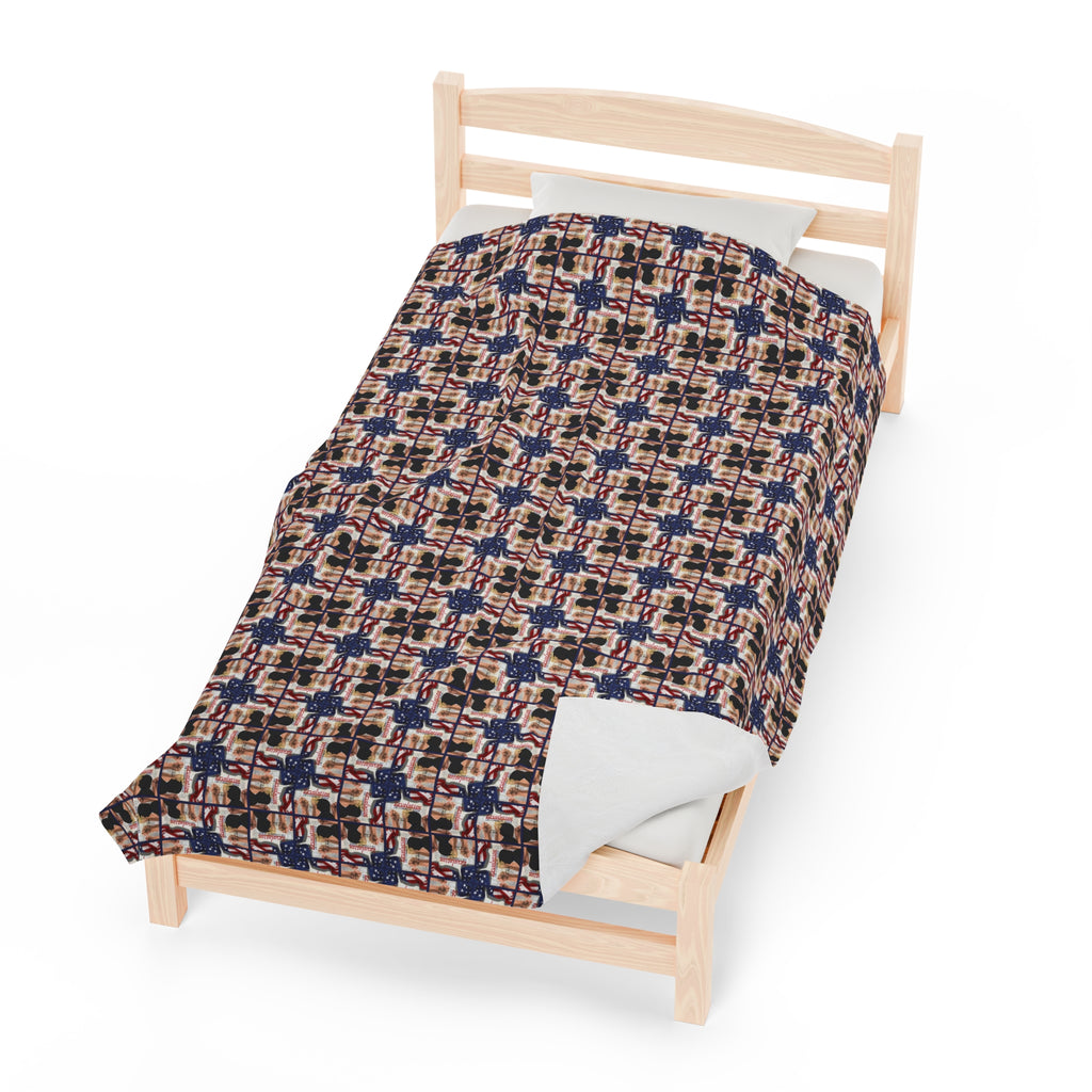 Trump Revolution of Common Sense Velveteen Plush Blanket