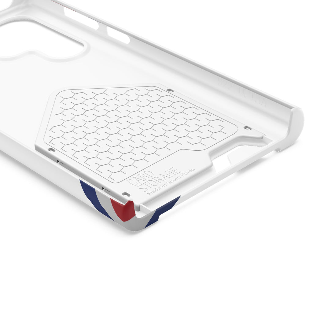 Swoop Guy Samsung Galaxy Case – Minimal Line Portrait Patriotic Design, Slim Protective Case with Card Slot