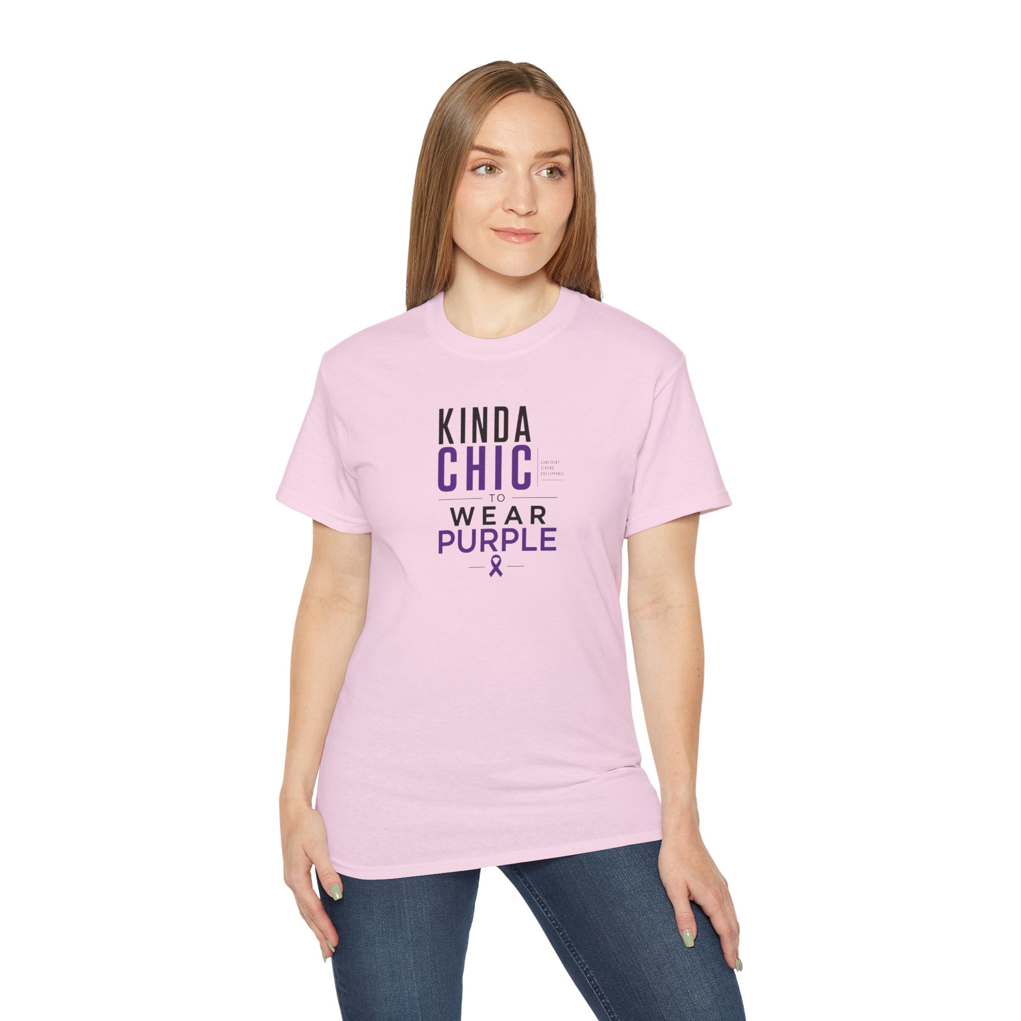 Kinda Chic to Wear Purple Epilepsy Awareness T-Shirt