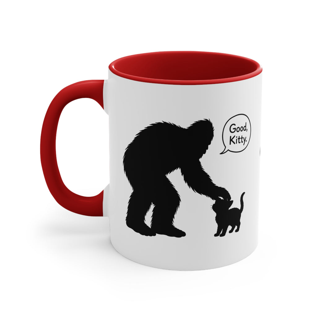 Sasquatch & Cat “Good, Kitty” Accent Mug