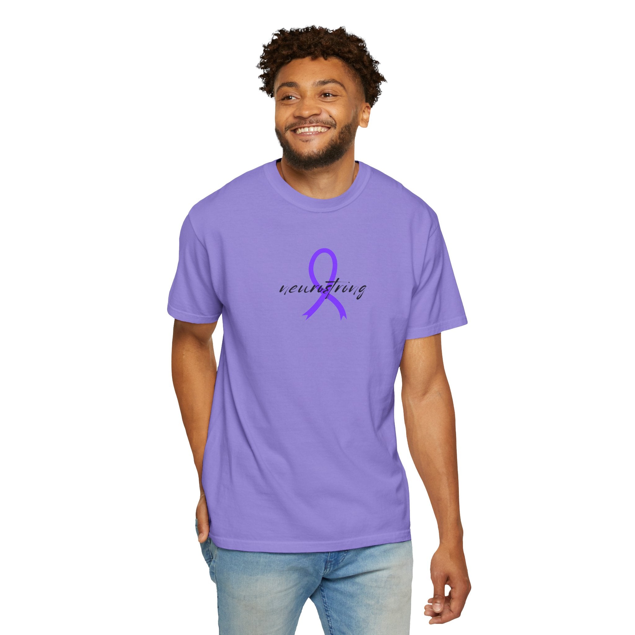 Neurostrong Epilepsy Awareness T-Shirt | Purple Ribbon Tee