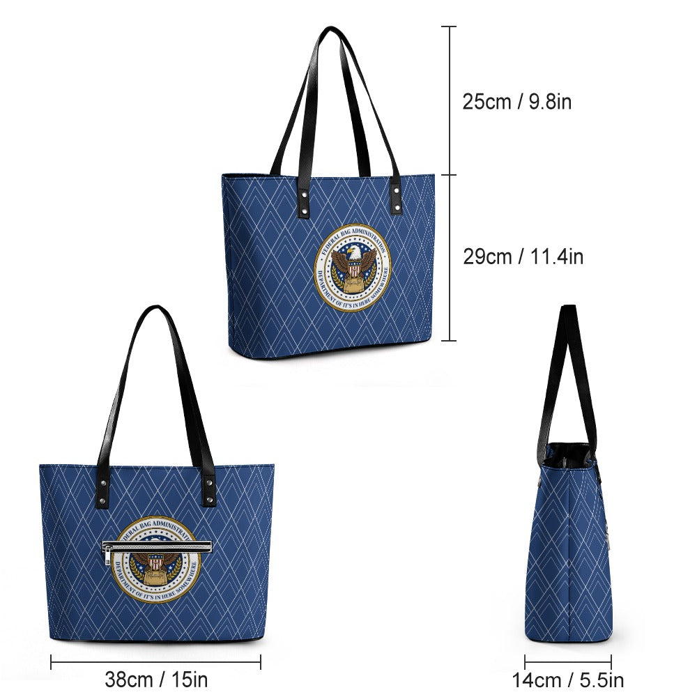 Federal Bag Administration Tote – Department of It’s In Here Somewhere – Faux Seal Handbag