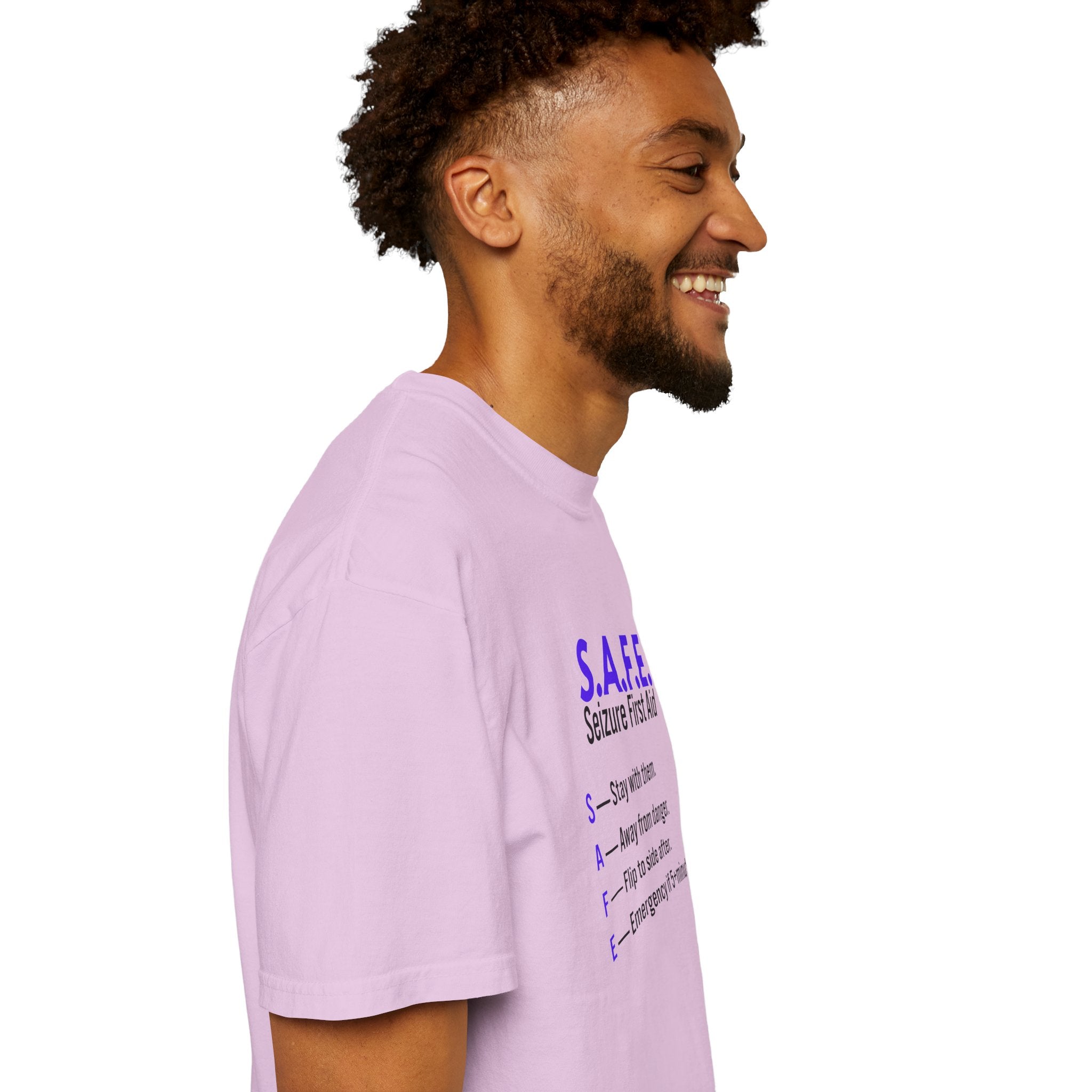 S.A.F.E. Seizure First Aid T-Shirt – Epilepsy Awareness Education Tee