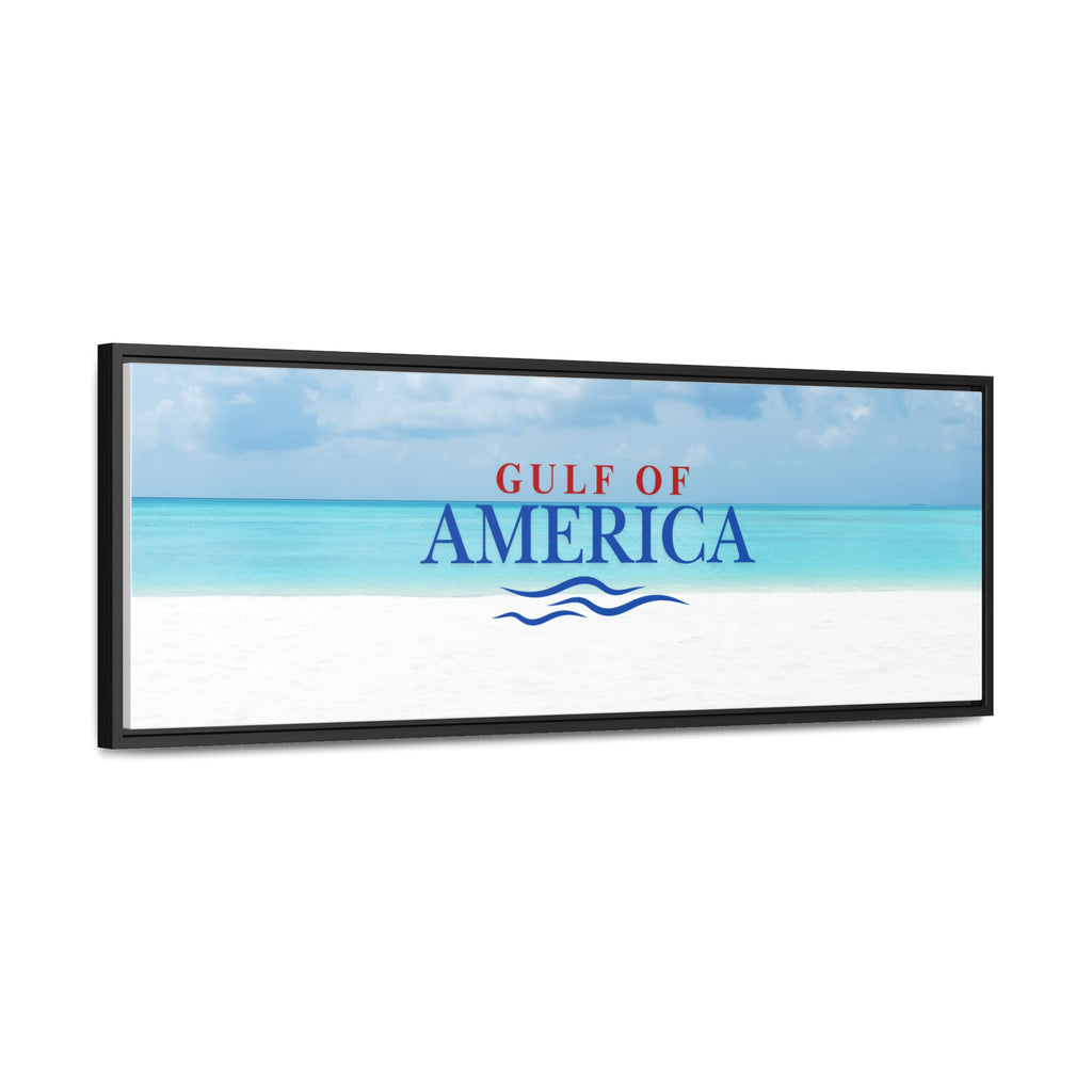 American Gulf Canvas Wrap - Coastal Wall Art for Beach Lovers