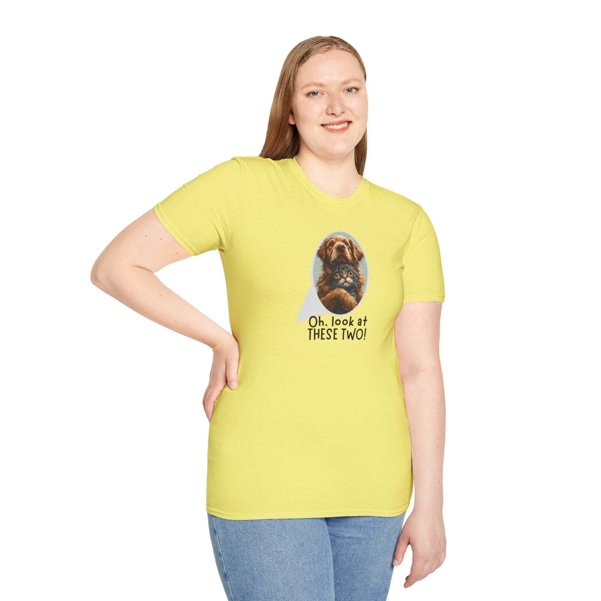 Oh Look at These Two! Unisex Softstyle T-Shirt
