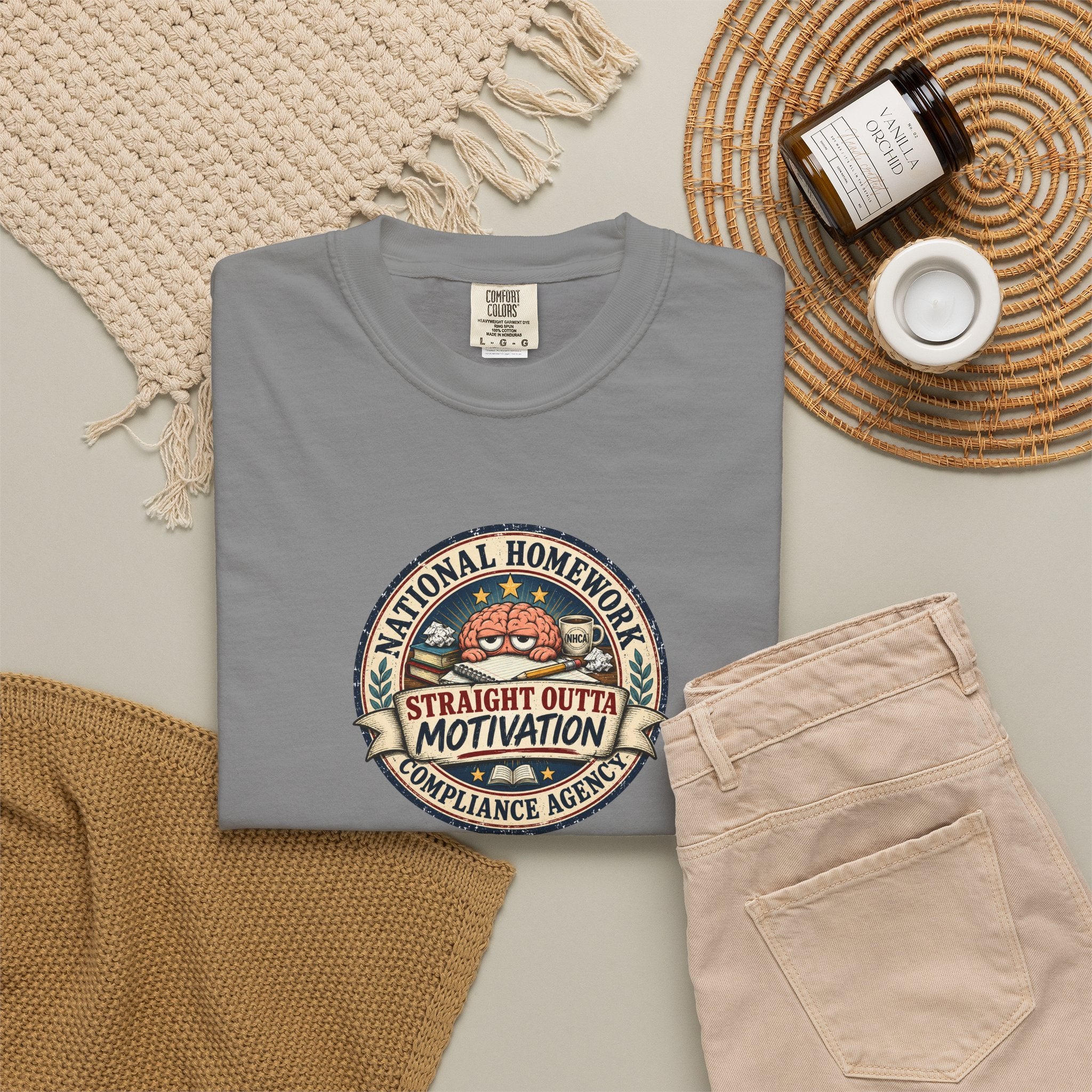 National Homework Compliance Agency Straight Outta Motivation T-Shirt