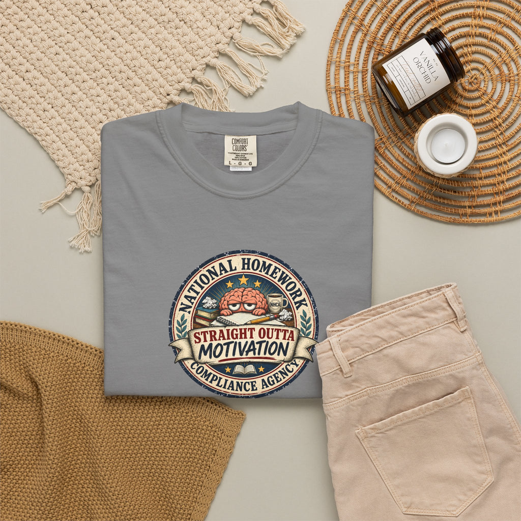 National Homework Compliance Agency Straight Outta Motivation T-Shirt