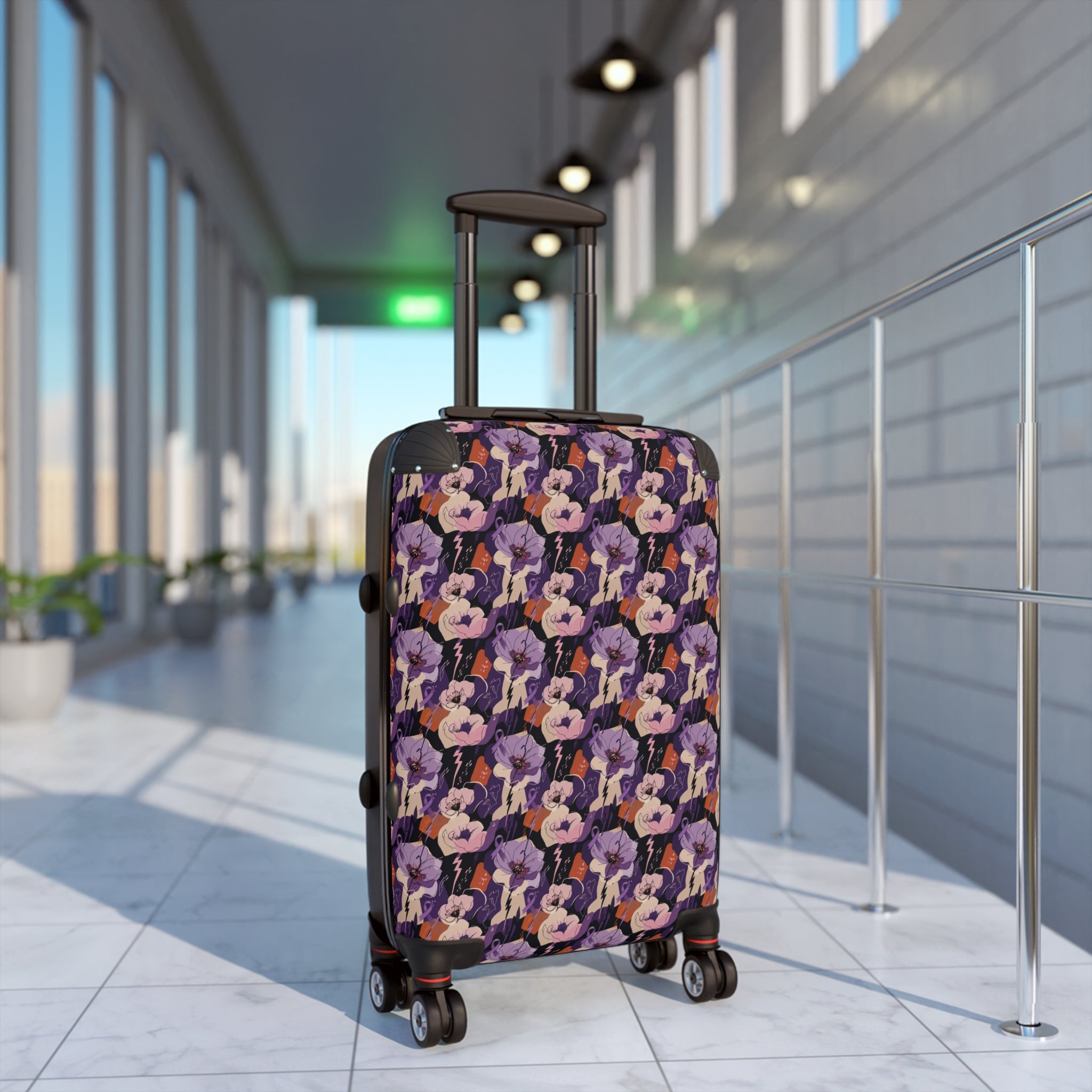 Electric Bloom Epilepsy Awareness Hard-Shell Suitcase