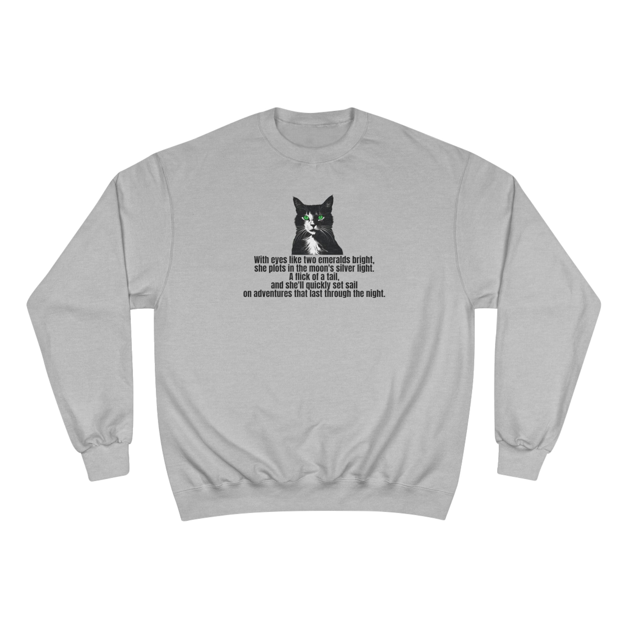 Emerald Eyed Mischief Champion Sweatshirt