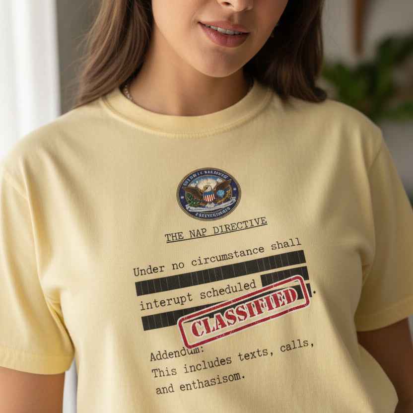 The Nap Directive Unisex T-Shirt – Official Rest Policy Graphic Tee
