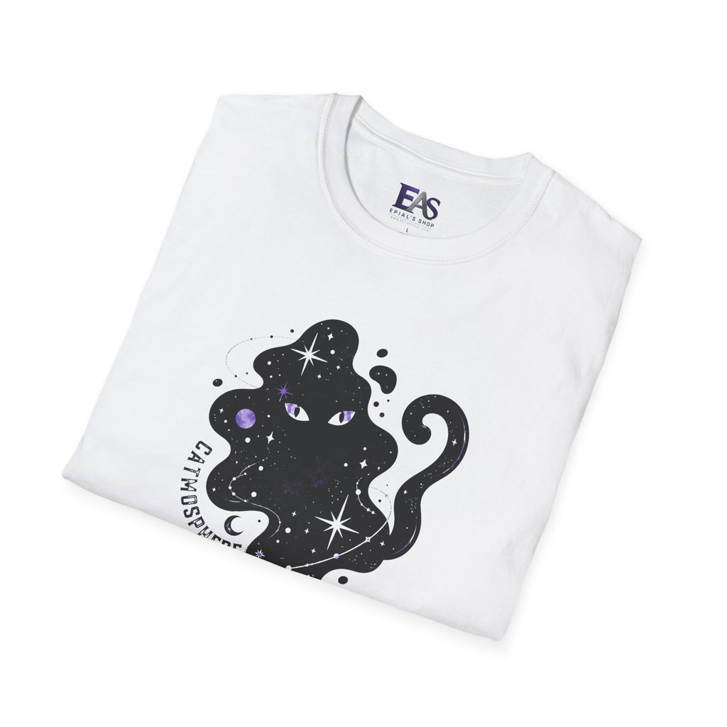 Catmosphere Cosmic Cat T-Shirt | Celestial Black Cat Graphic Tee