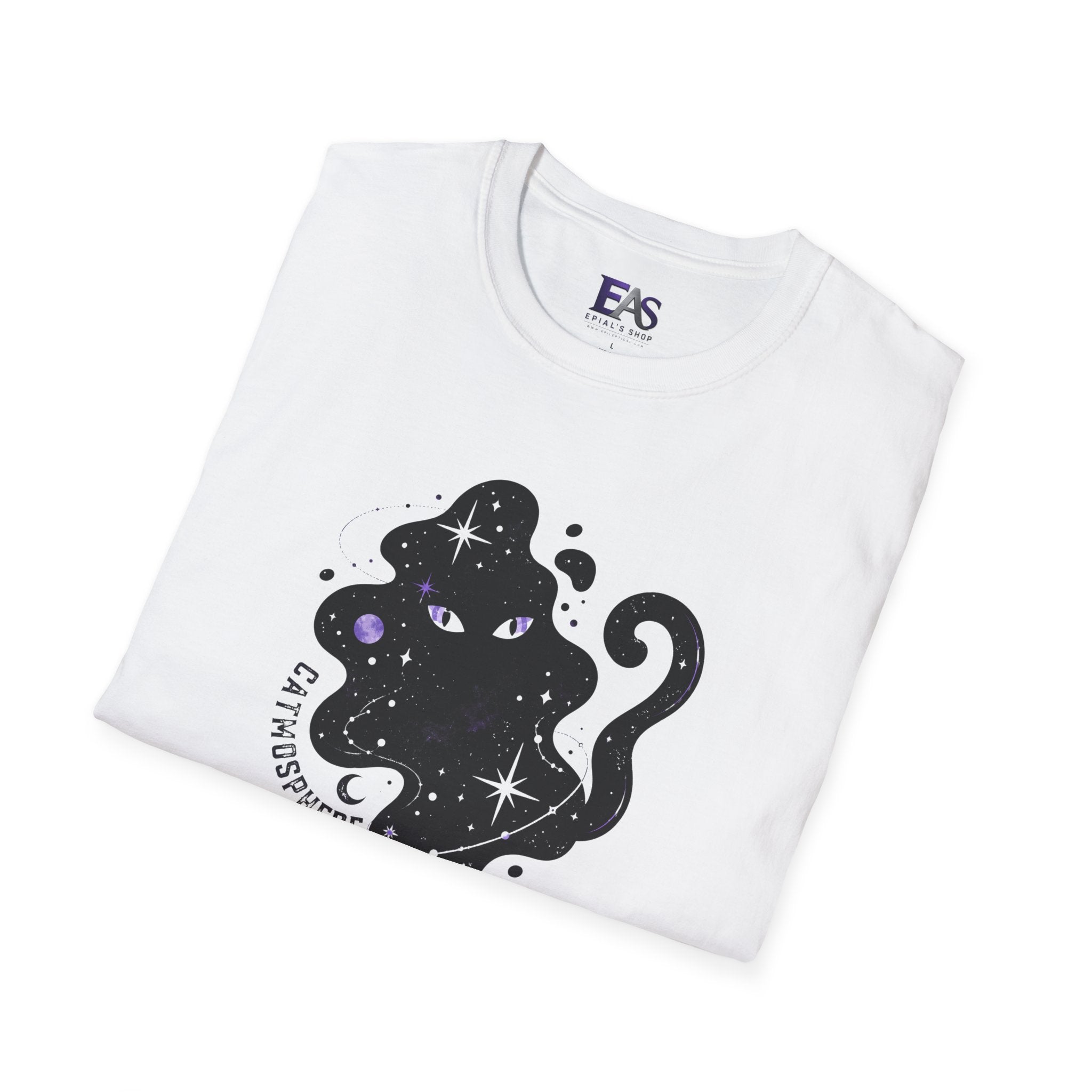 Catmosphere Cosmic Cat T-Shirt | Celestial Black Cat Graphic Tee