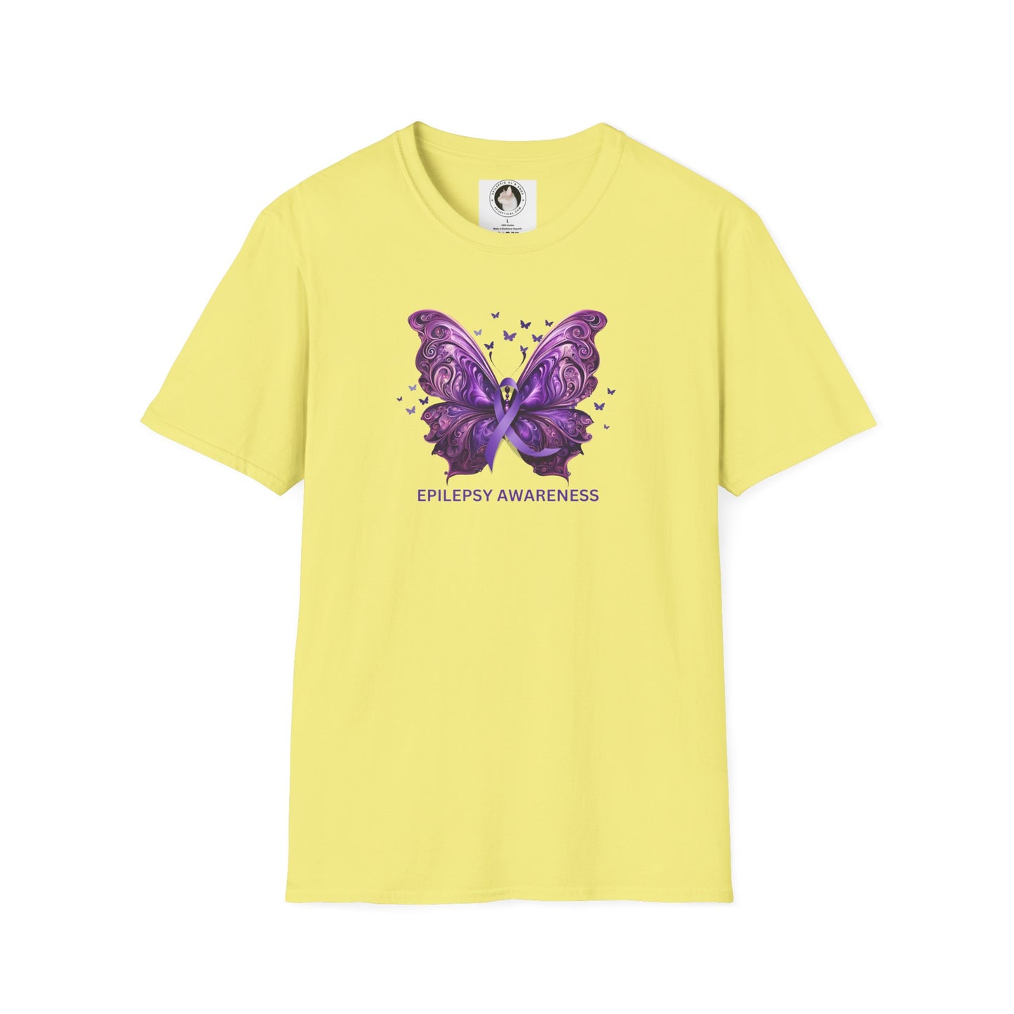 Epilepsy Butterfly Unisex Softstyle T - Shirt - T - Shirt - Epileptic Al’s Shop